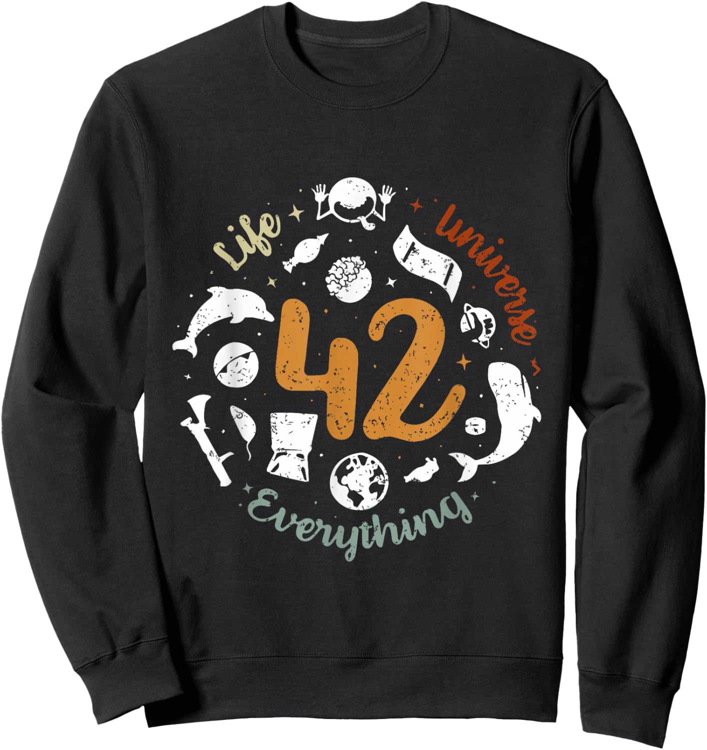 The 42 Answer to Life The Universe and Everything Sweatshirt - Sweatshirt | Black
