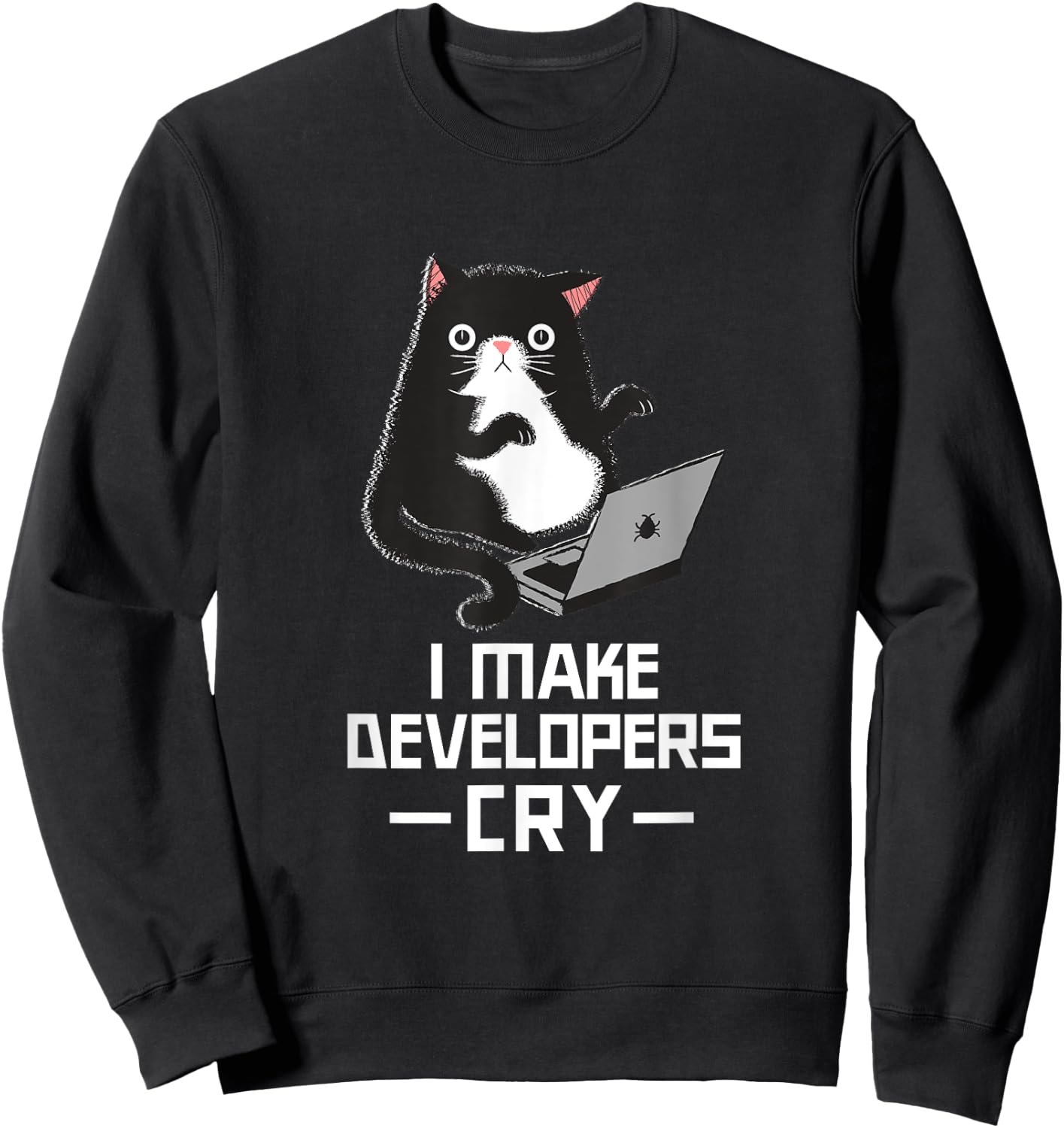 Funny QA Shirt IT Shirt QA Merch for QA Engineer QA Tester Sweatshirt - Sweatshirt | Black