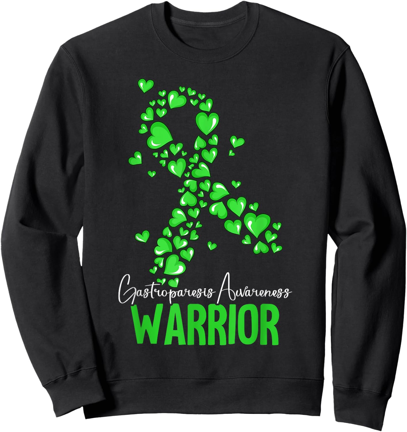 Warrior Gastroparesis Awareness Sweatshirt - Sweatshirt | Black