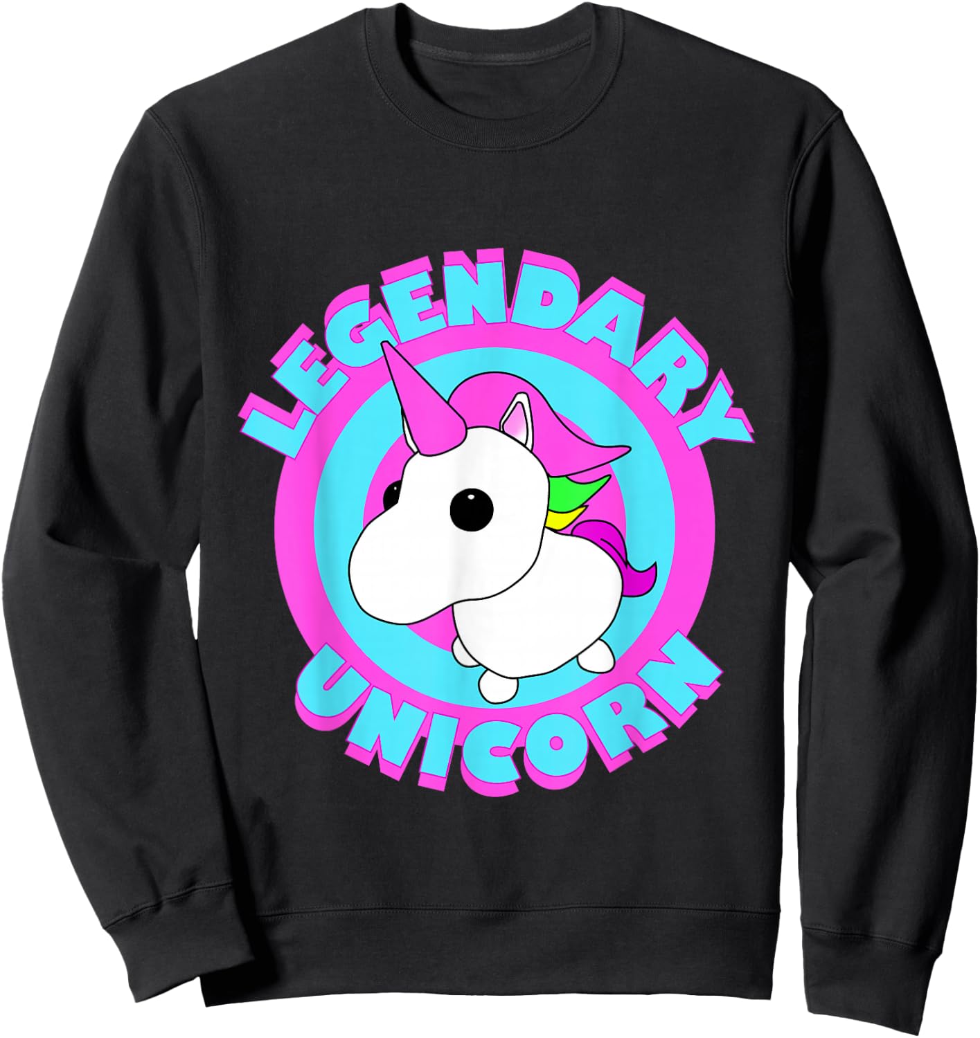 Adopt the Legendary Unicorn Gaming Team Fan Art Sweatshirt - Sweatshirt | Black