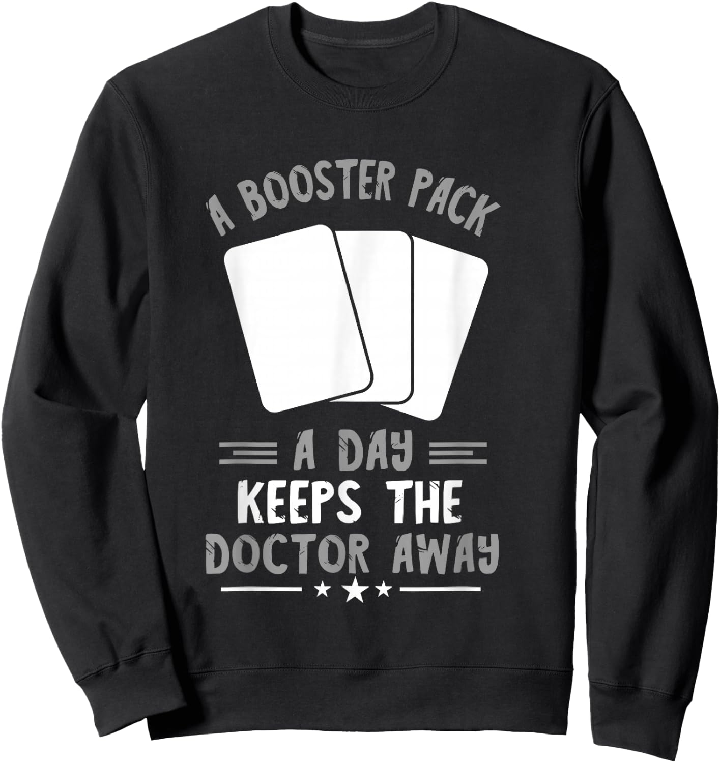 Trading Card Game Keep The Doctor Away TCG Trading Cards Sweatshirt - Sweatshirt | Black