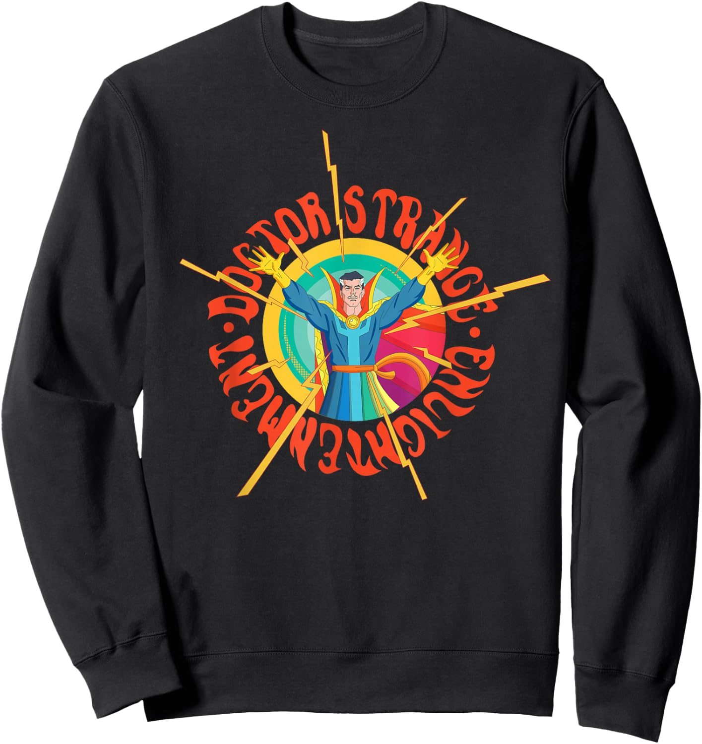 Marvel Doctor Strange Enlightenment Magic Circle Comic Sweatshirt - Sweatshirt | Black