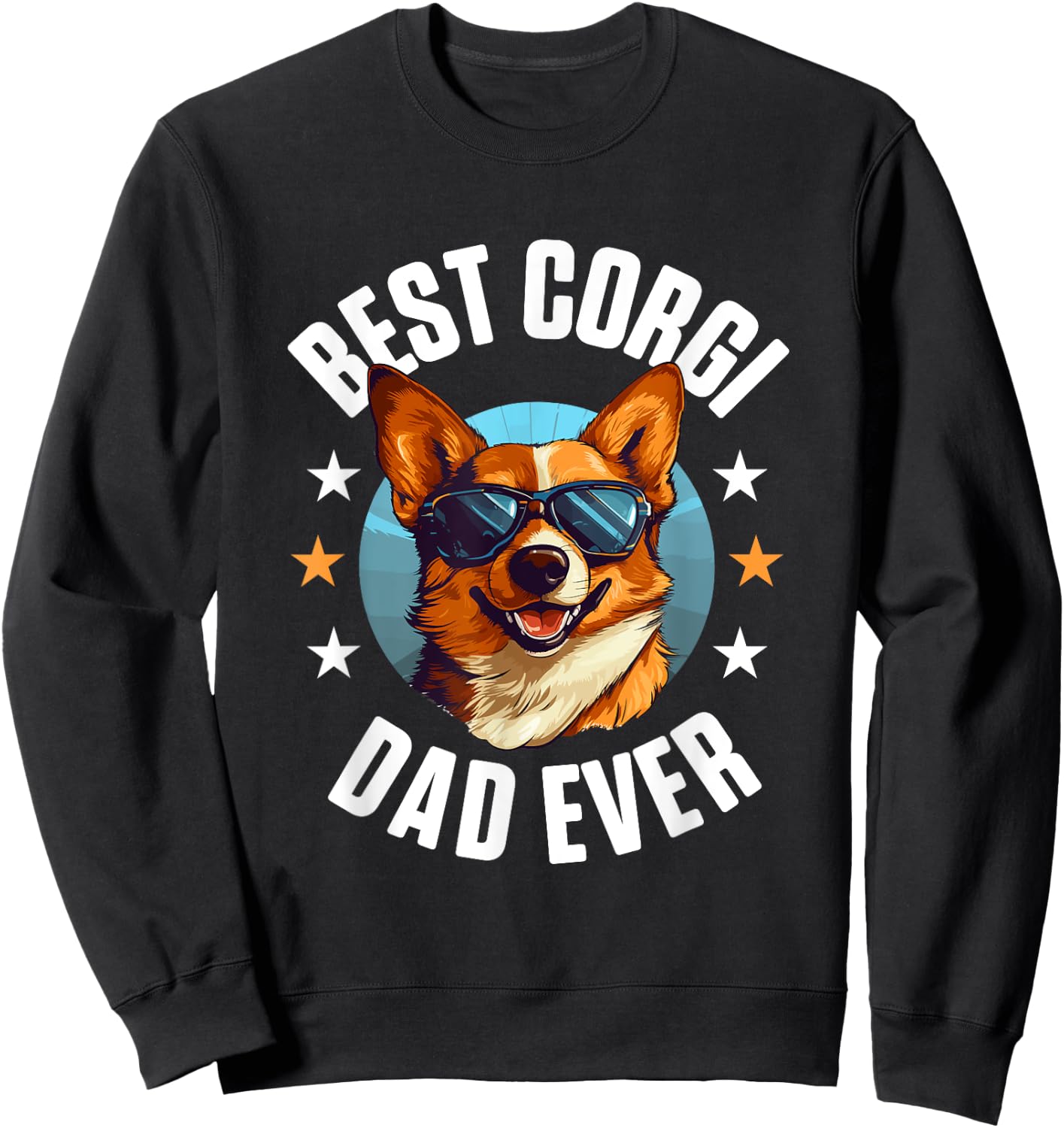 Pembroke Welsh Corgi - Best Corgi Dad Ever Sweatshirt - Sweatshirt | Black