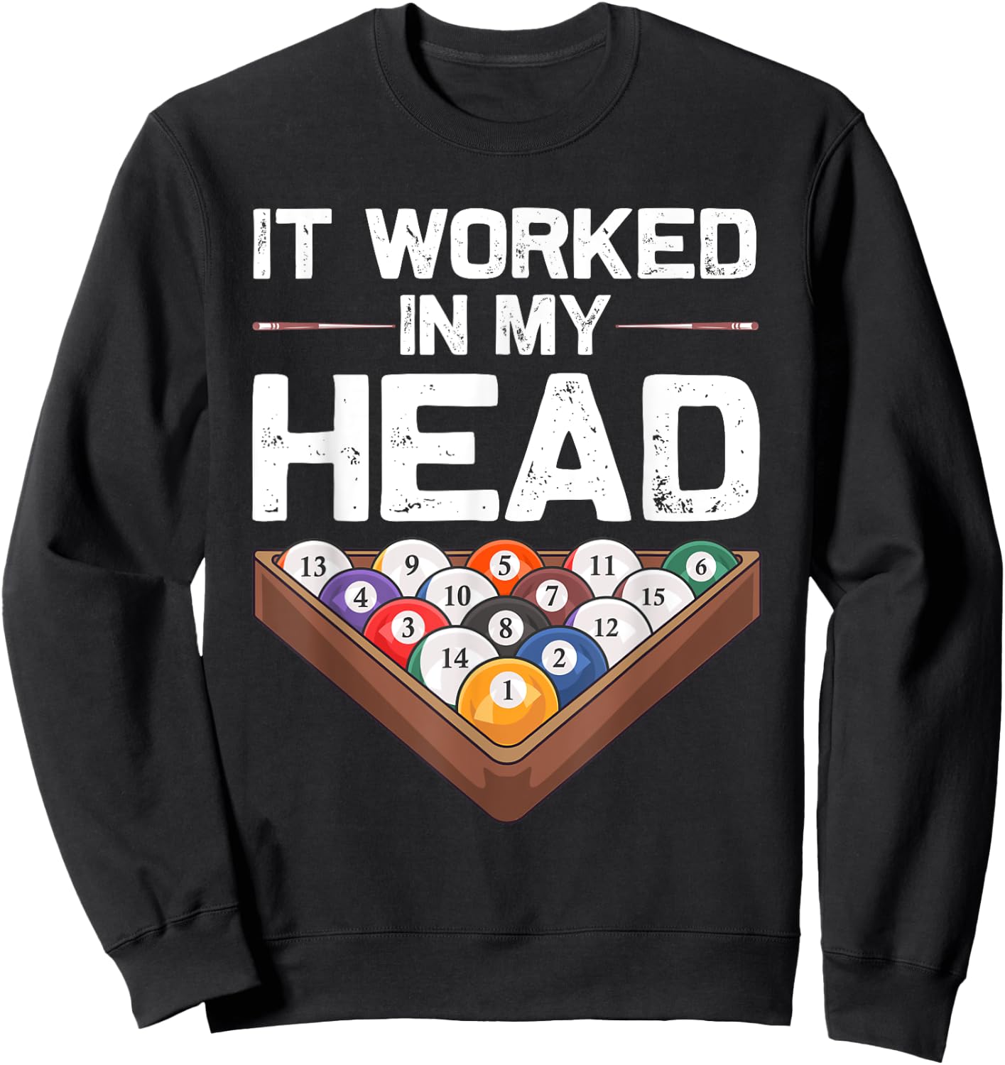 Funny Pool Billiards Design Women Pool Game Players Sweatshirt - Sweatshirt | Black