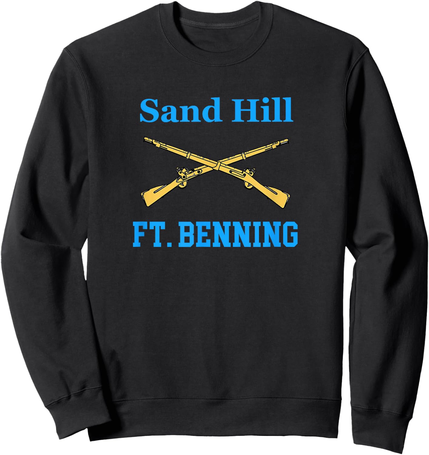 Sand Hill Fort Benning U.S. Army Infantry Grunt Sweatshirt - Sweatshirt | Black