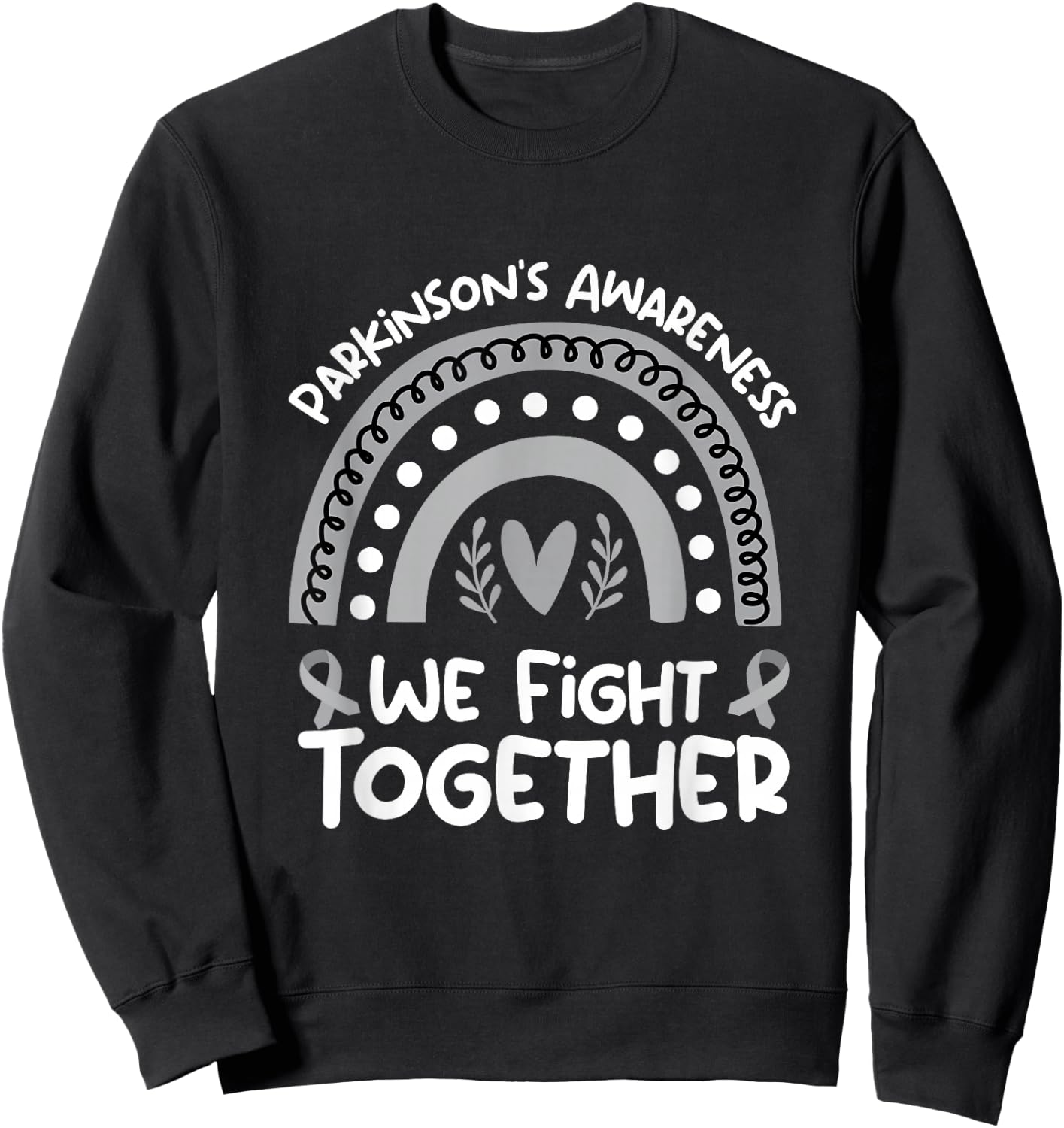 Together we fight awareness of Parkinsons Disease Sweatshirt - Sweatshirt | Black