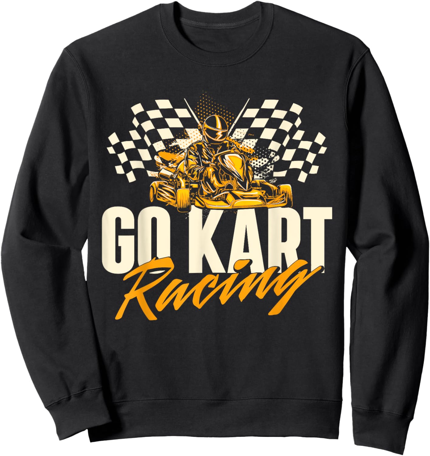 Go Karting Shirts Go Kart Racing - Go Karting Enthusiast Racetrack Racecourse Sweatshirt - Sweatshirt | Black