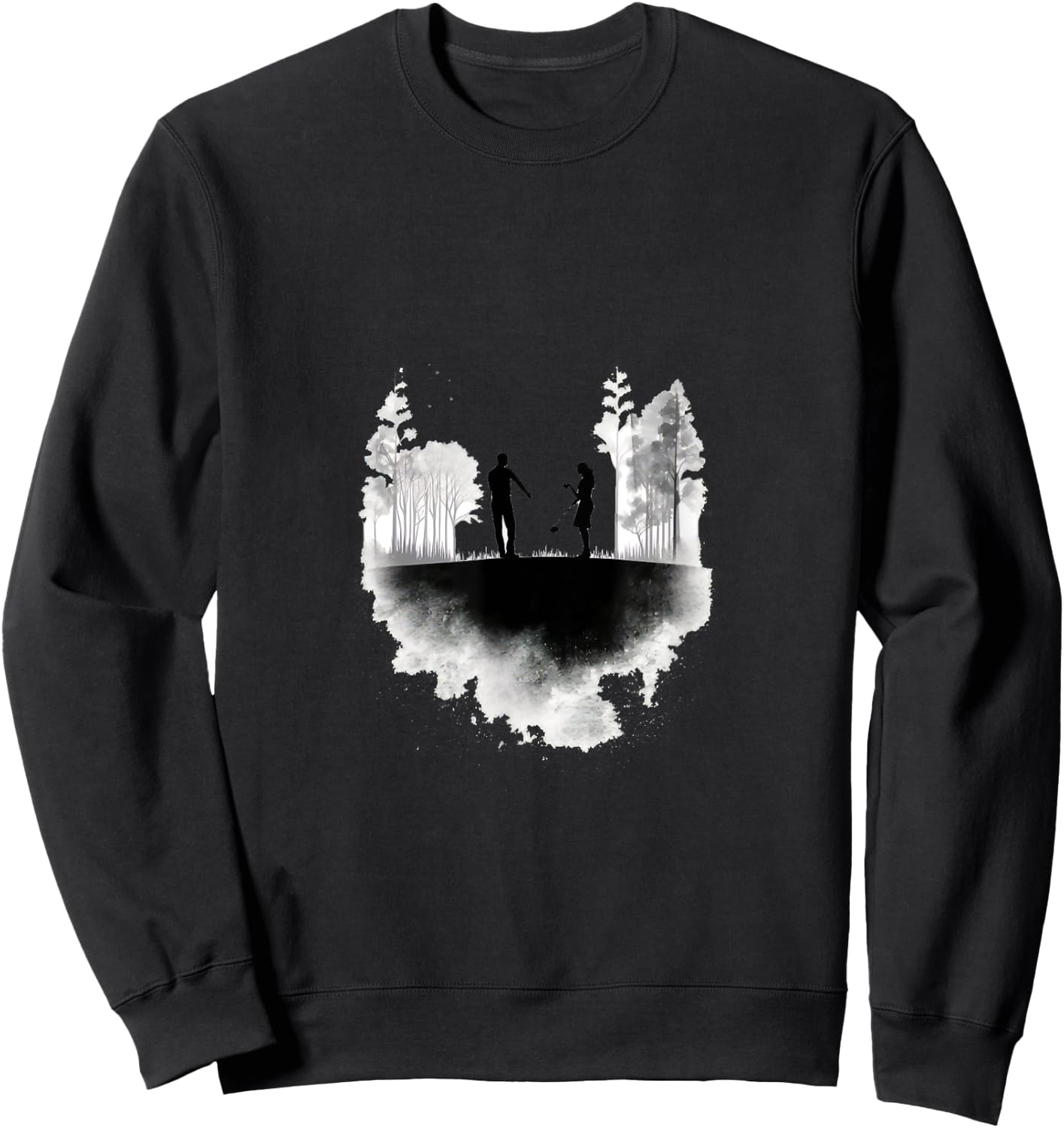 Golfer Couple Golf Player Golfing Couples Matching Sweatshirt - Sweatshirt | Black