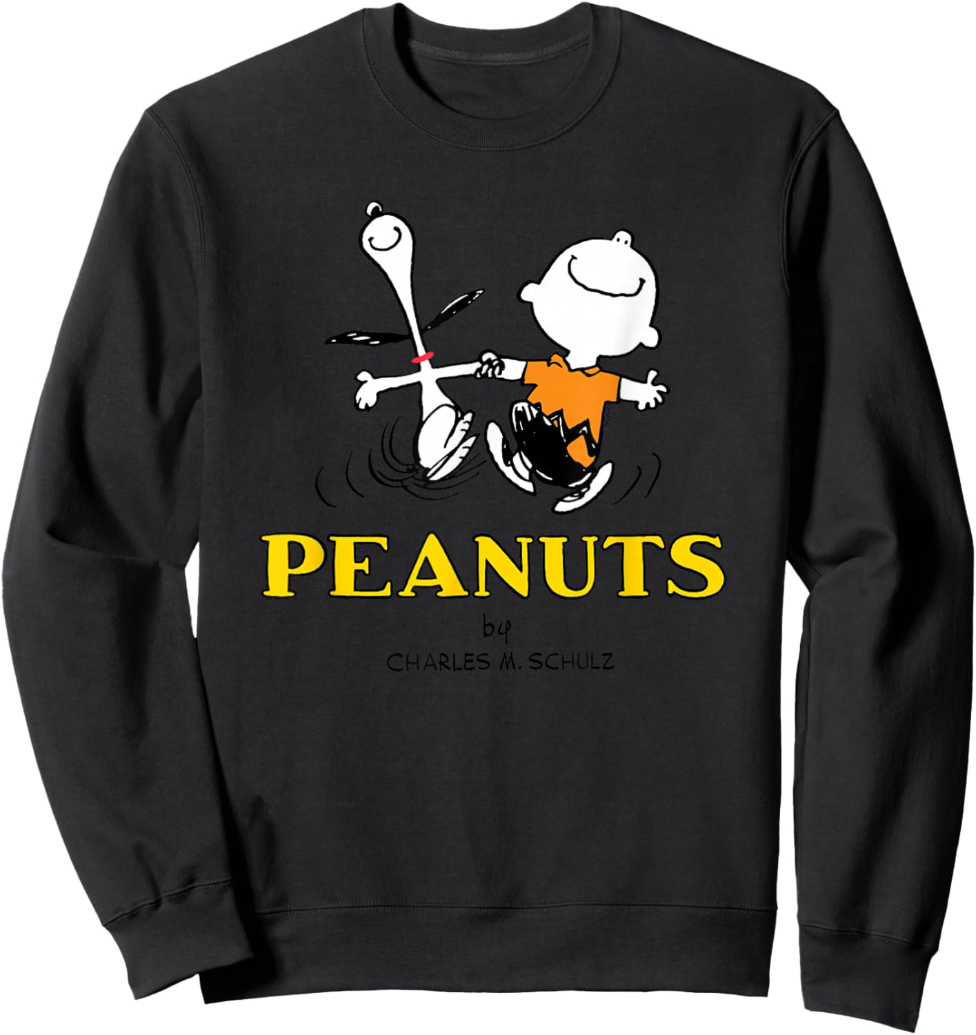 Peanuts - Charlie Snoopy Dancing Sweatshirt - Sweatshirt | Black