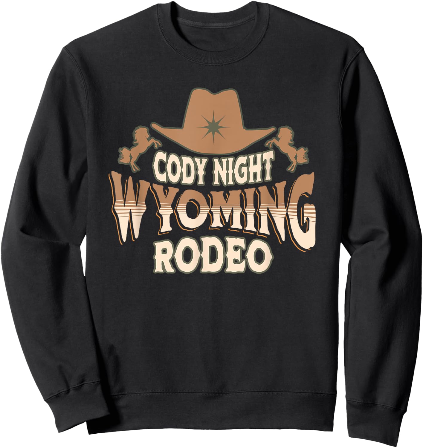 Cody Night Rodeo Wyoming Sweatshirt - Sweatshirt | Black