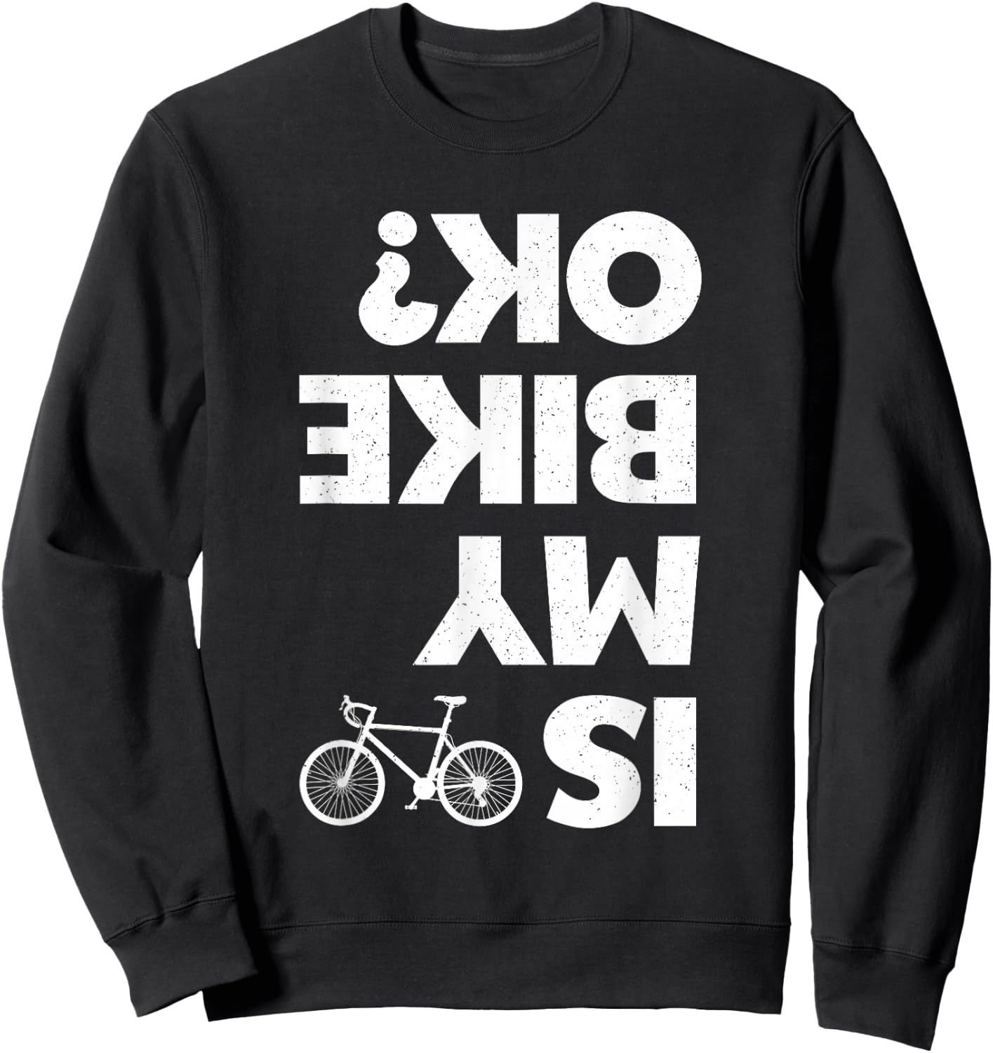 Funny Cycling Women Kids Bicycle Cyclist Bike Riding Sweatshirt - Sweatshirt | Black