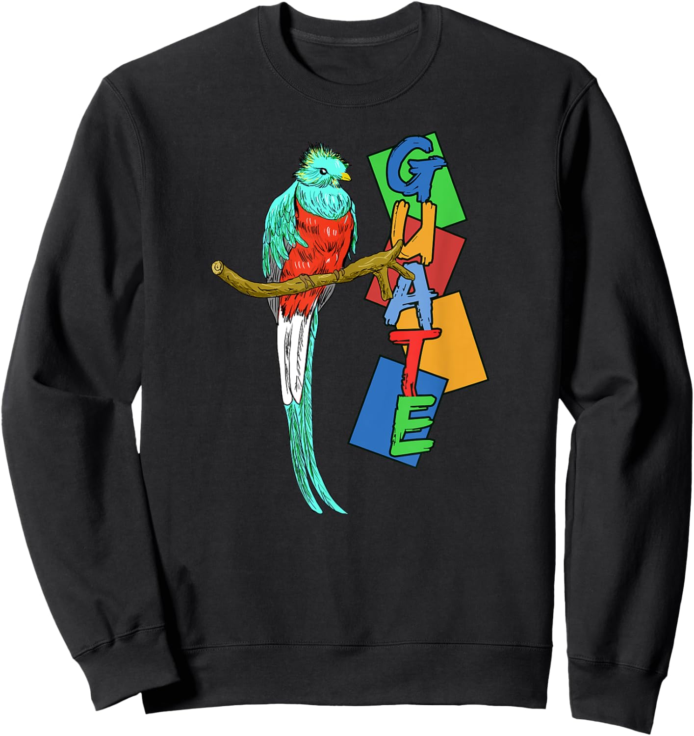 Guatemala Guate Quetzal National Bird Guatemalan Sweatshirt - Sweatshirt | Black