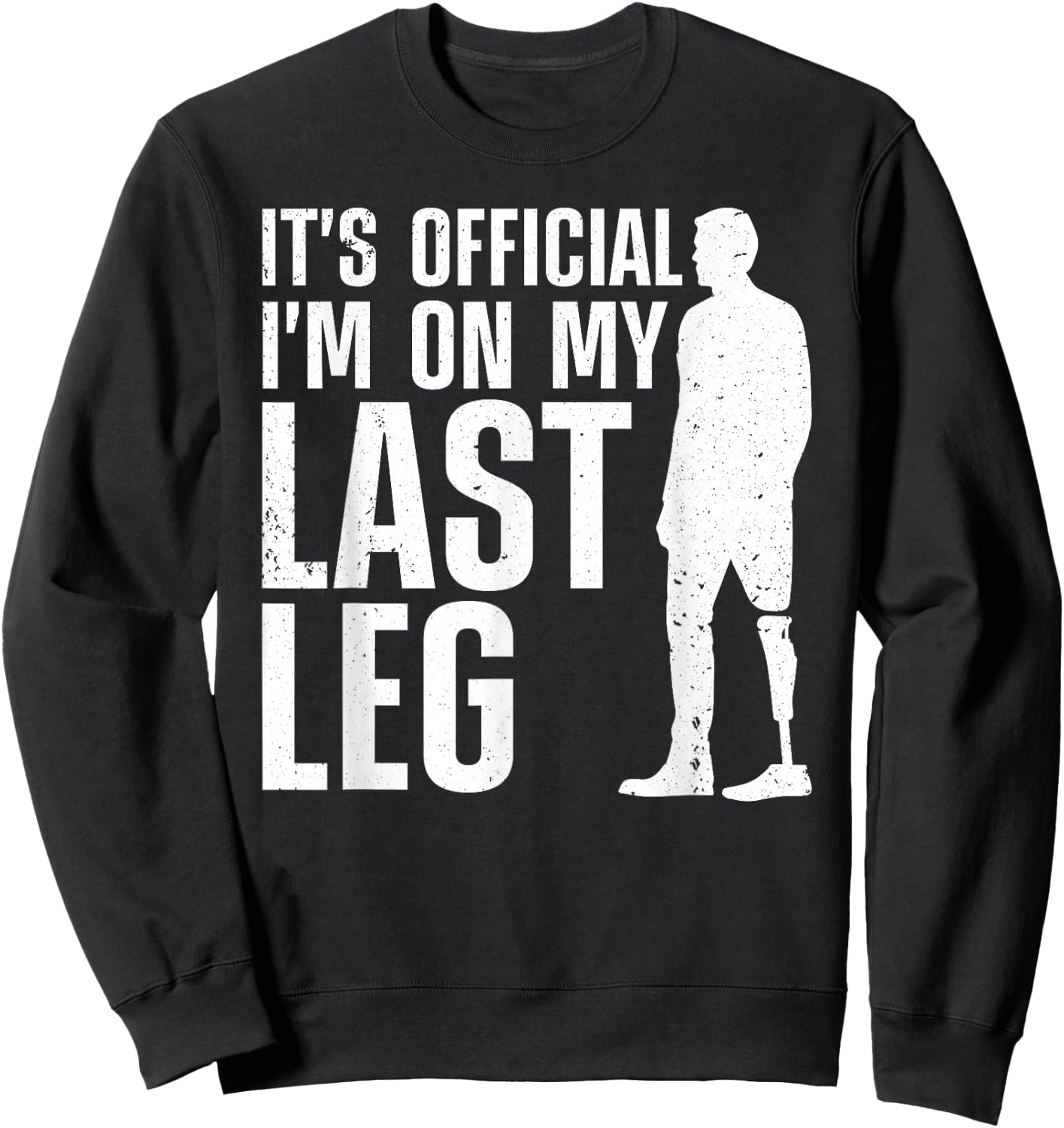Cool Leg Amputee Art Women Prosthetic Leg Amputation Small Sweatshirt - Sweatshirt | Black