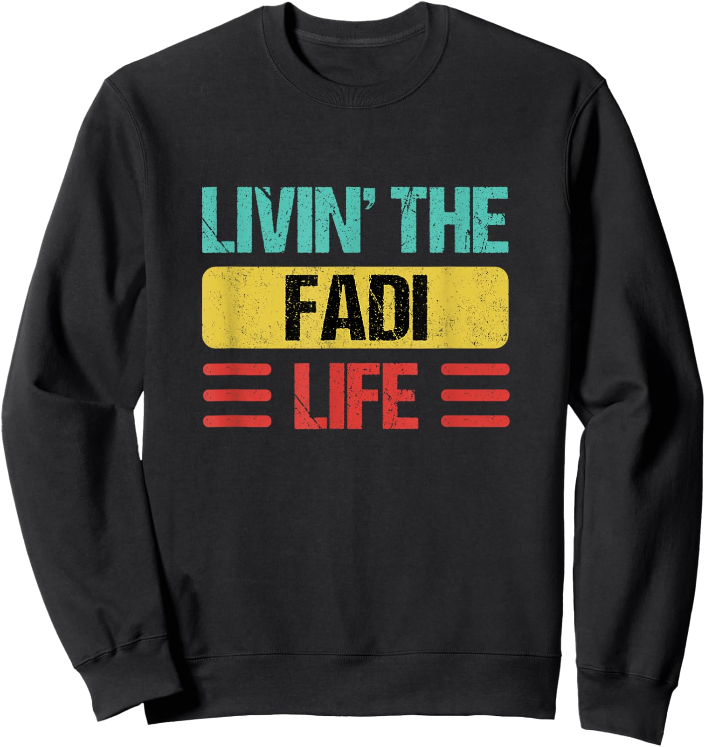 Fadi Name Sweatshirt - Sweatshirt | Black