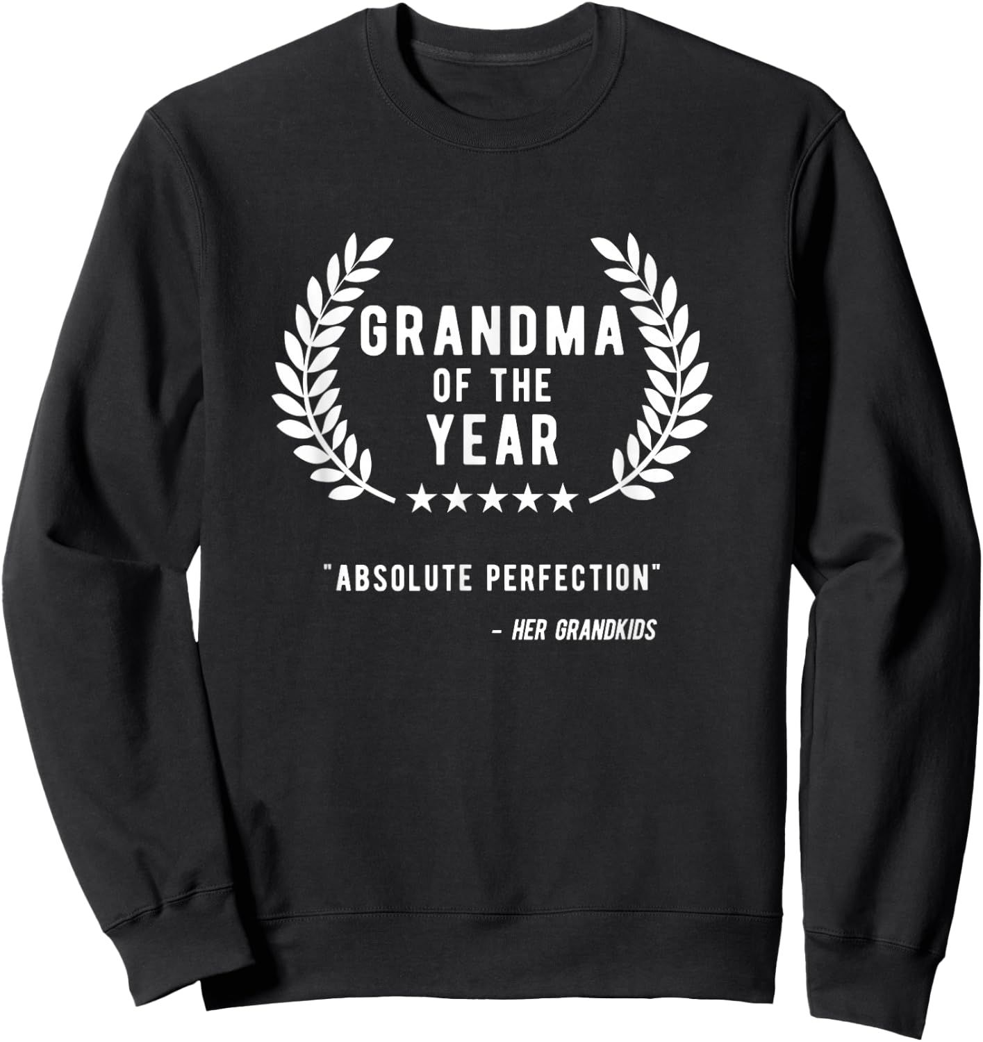 Gifts For Grandma From Grandchildren, Grandma Of The Year Sweatshirt - Sweatshirt | Black