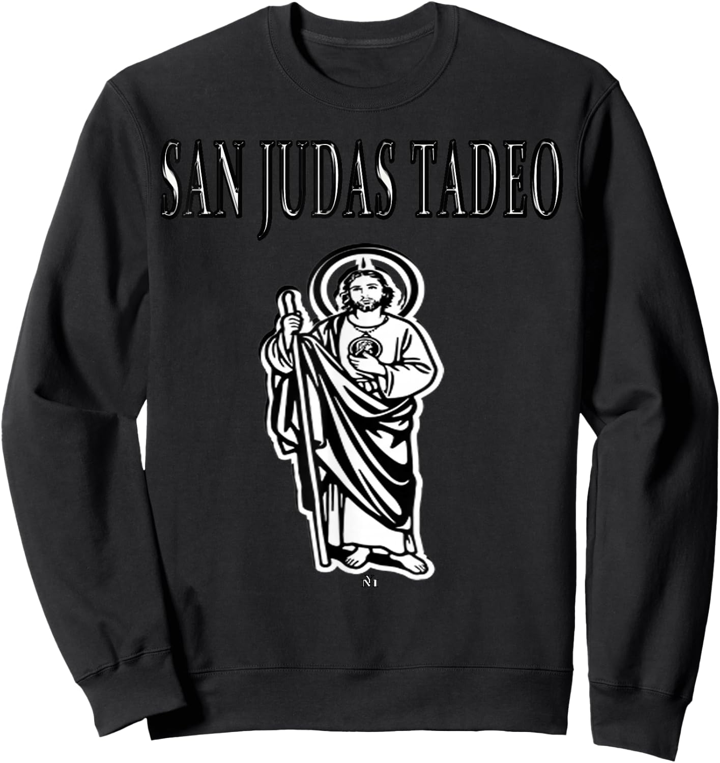 San Judas tadeo camisa san Juditas Shirts Mexican shirts Sweatshirt - Sweatshirt | Black