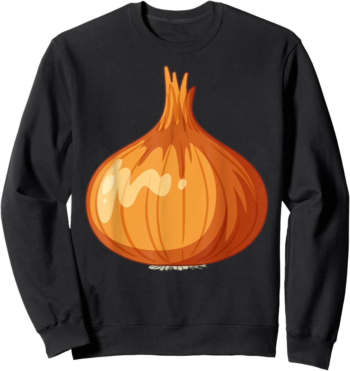 Funny Halloween Onion Cheap Last Minute Kawaii Costume Sweatshirt - Sweatshirt | Black