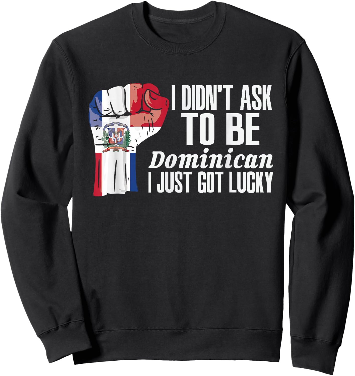 Dominican Dominican Republic Flag Grown Roots Patriot Sweatshirt - Sweatshirt | Black