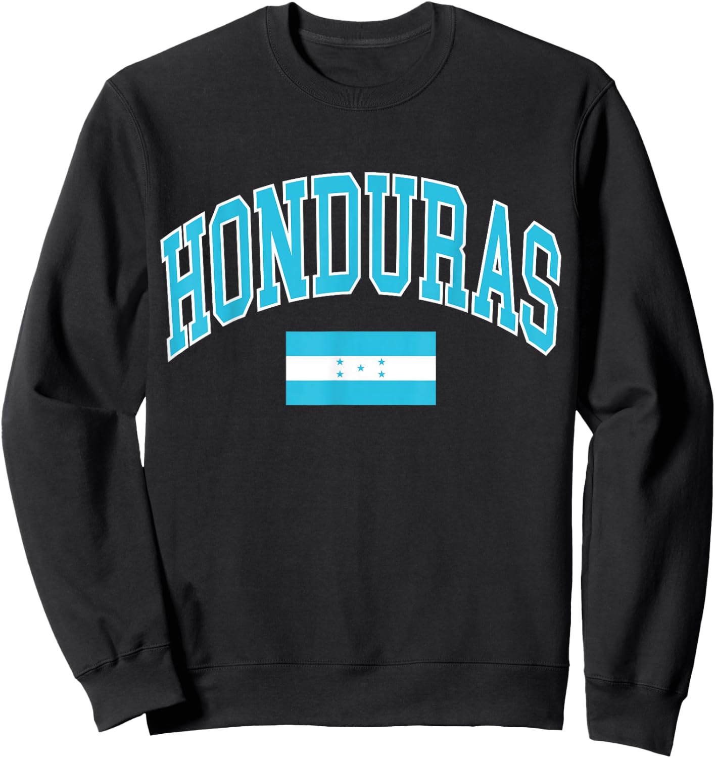 Honduras Flag Sweatshirt - Sweatshirt | Black