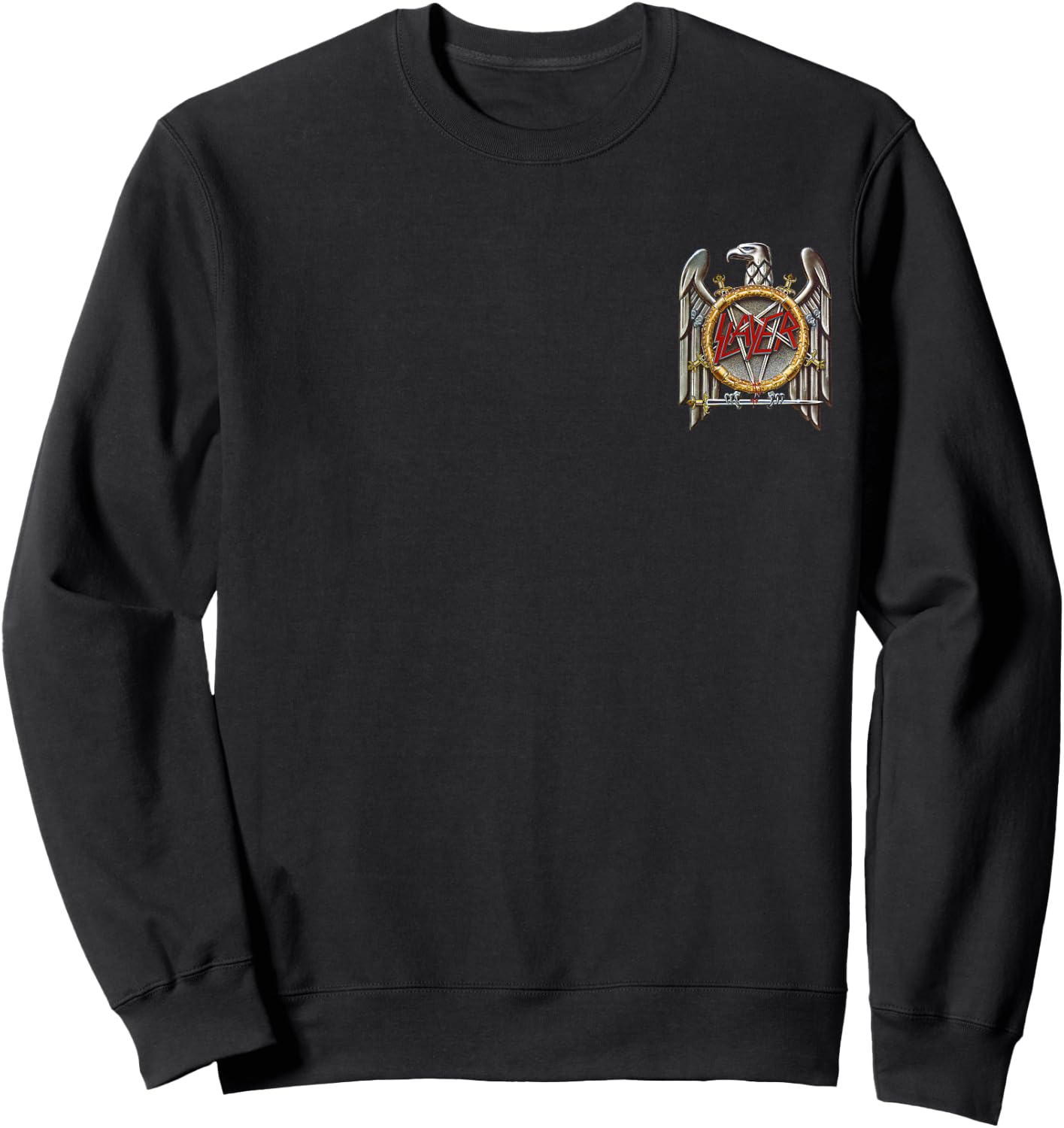 Slayer Eagle Small Logo Sweatshirt - Sweatshirt | Black