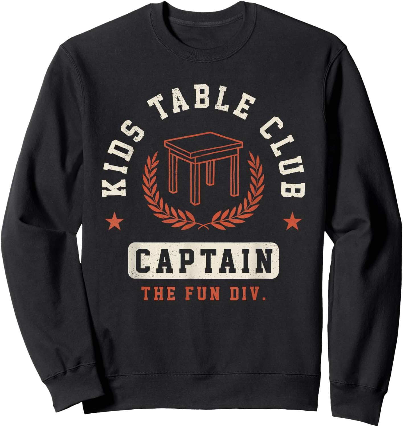 Funny Kids Table Captain Thanksgiving Sweatshirt - Sweatshirt | Black