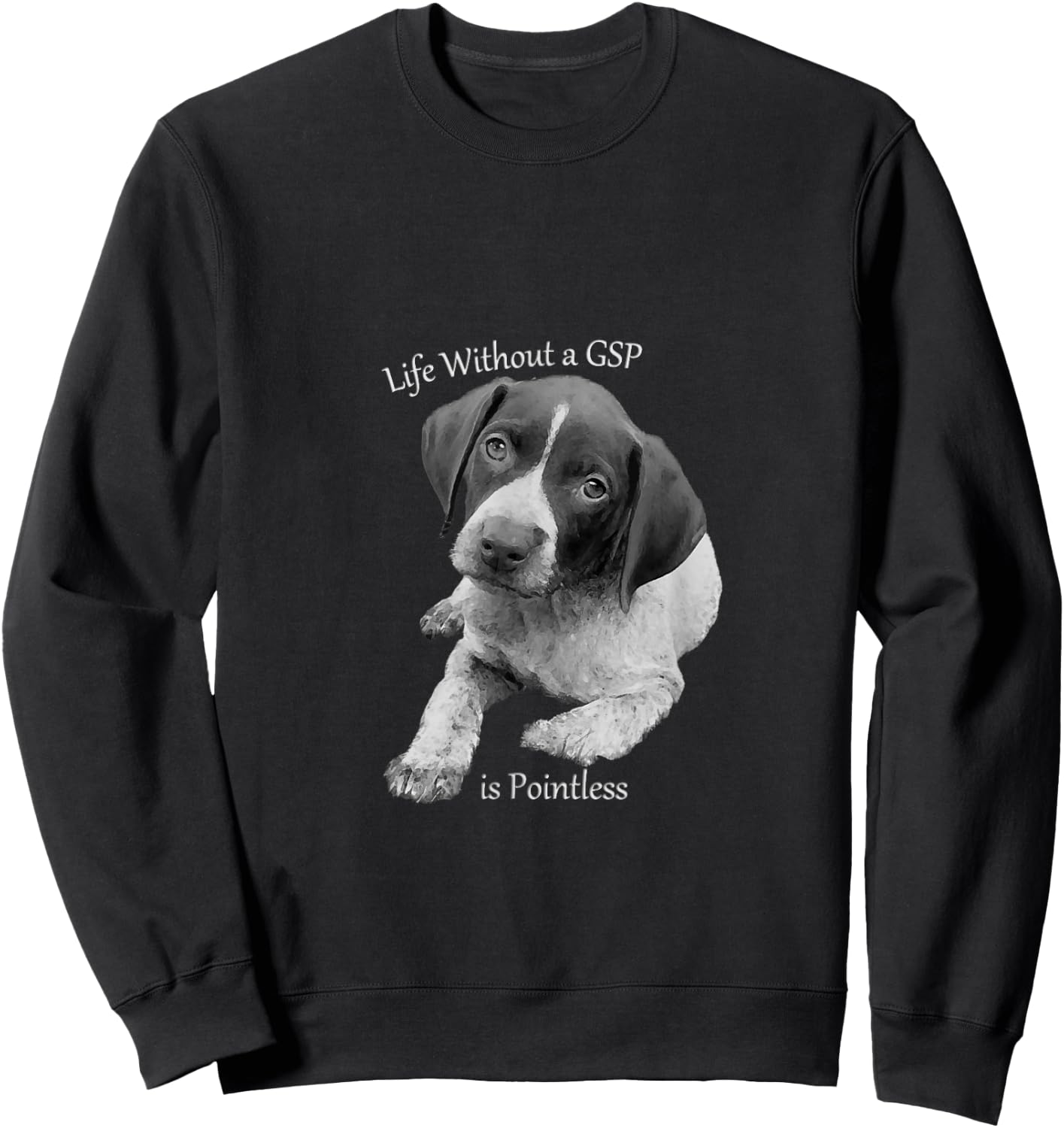 German Short Haired Pointer Sweatshirt - Sweatshirt | Black