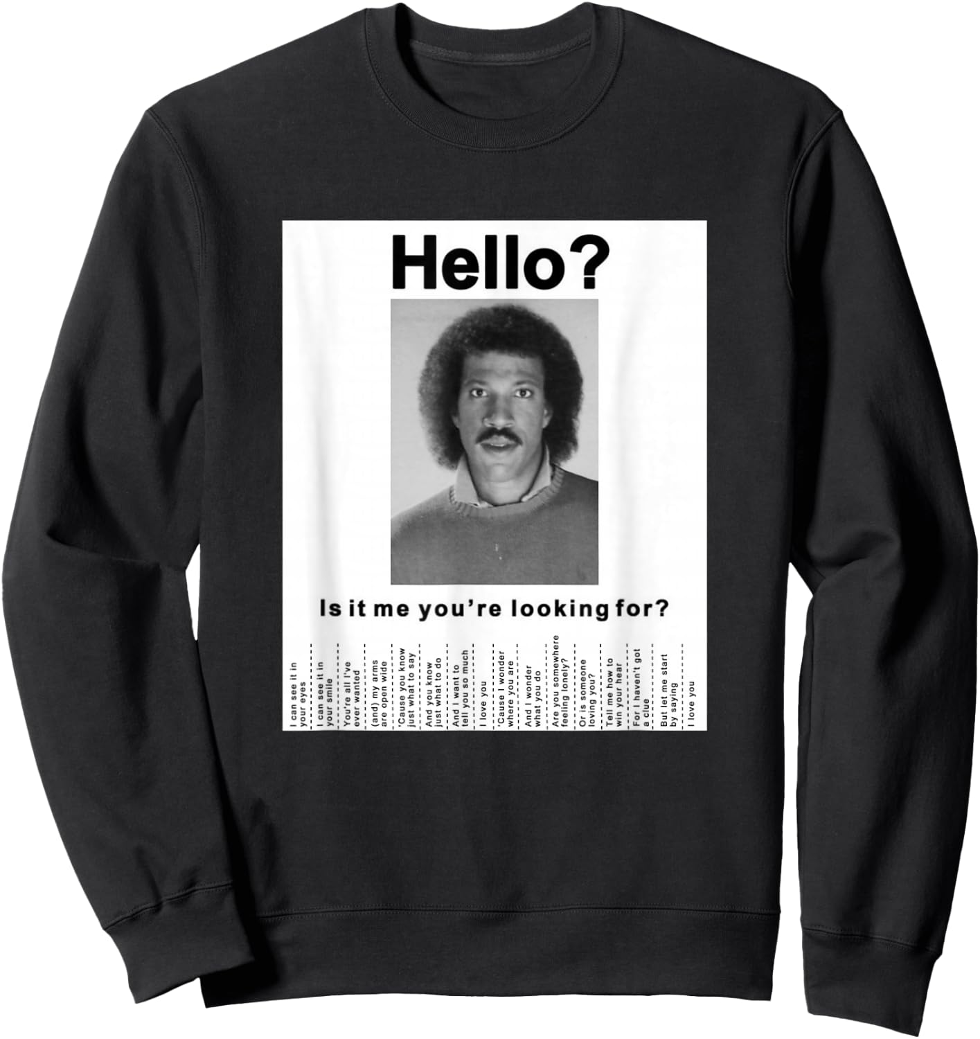 Finding Missing Person Sweatshirt - Sweatshirt | Black