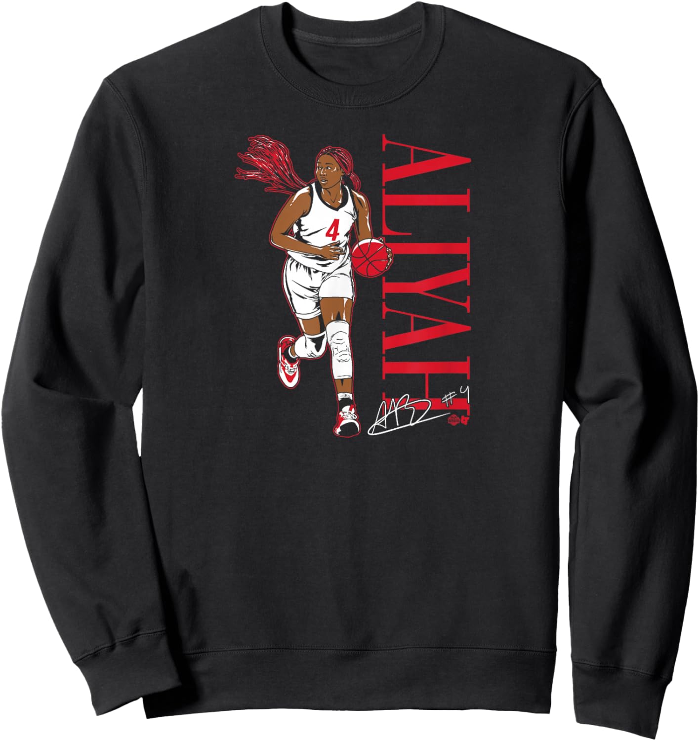Aliyah Boston: Player Pose - Women's Basketball Sweatshirt - Sweatshirt | Black