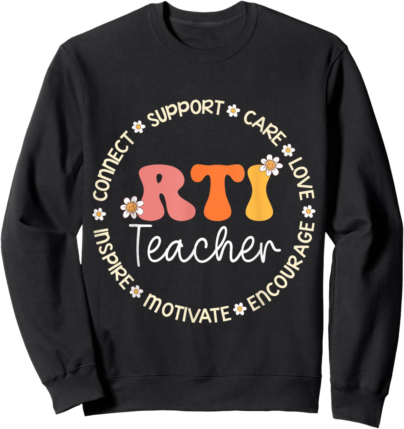 RTI Teacher Appreciation Week Back to School Women Kids Sweatshirt - Sweatshirt | Black