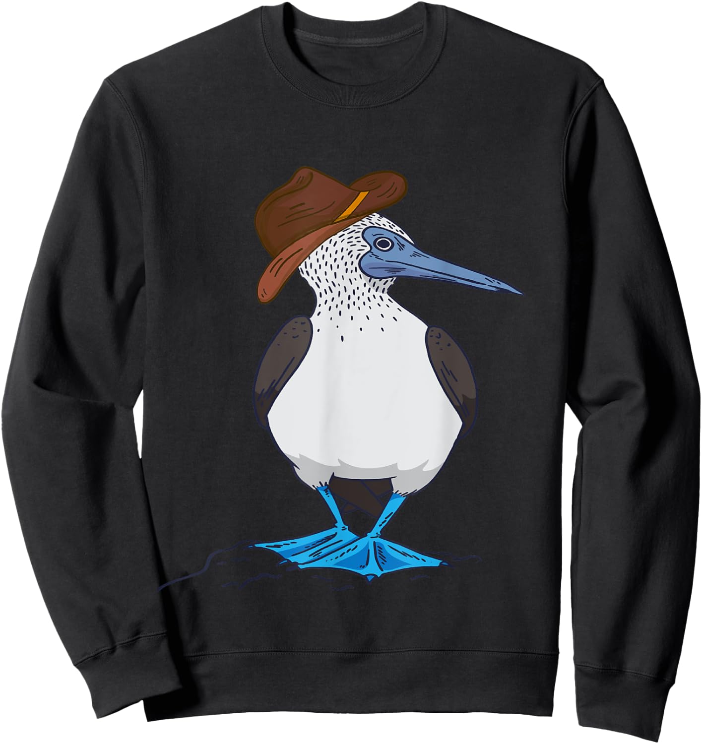 Western Blue Footed Booby Cowboy Blue Footed Booby Lover Sweatshirt - Sweatshirt | Black