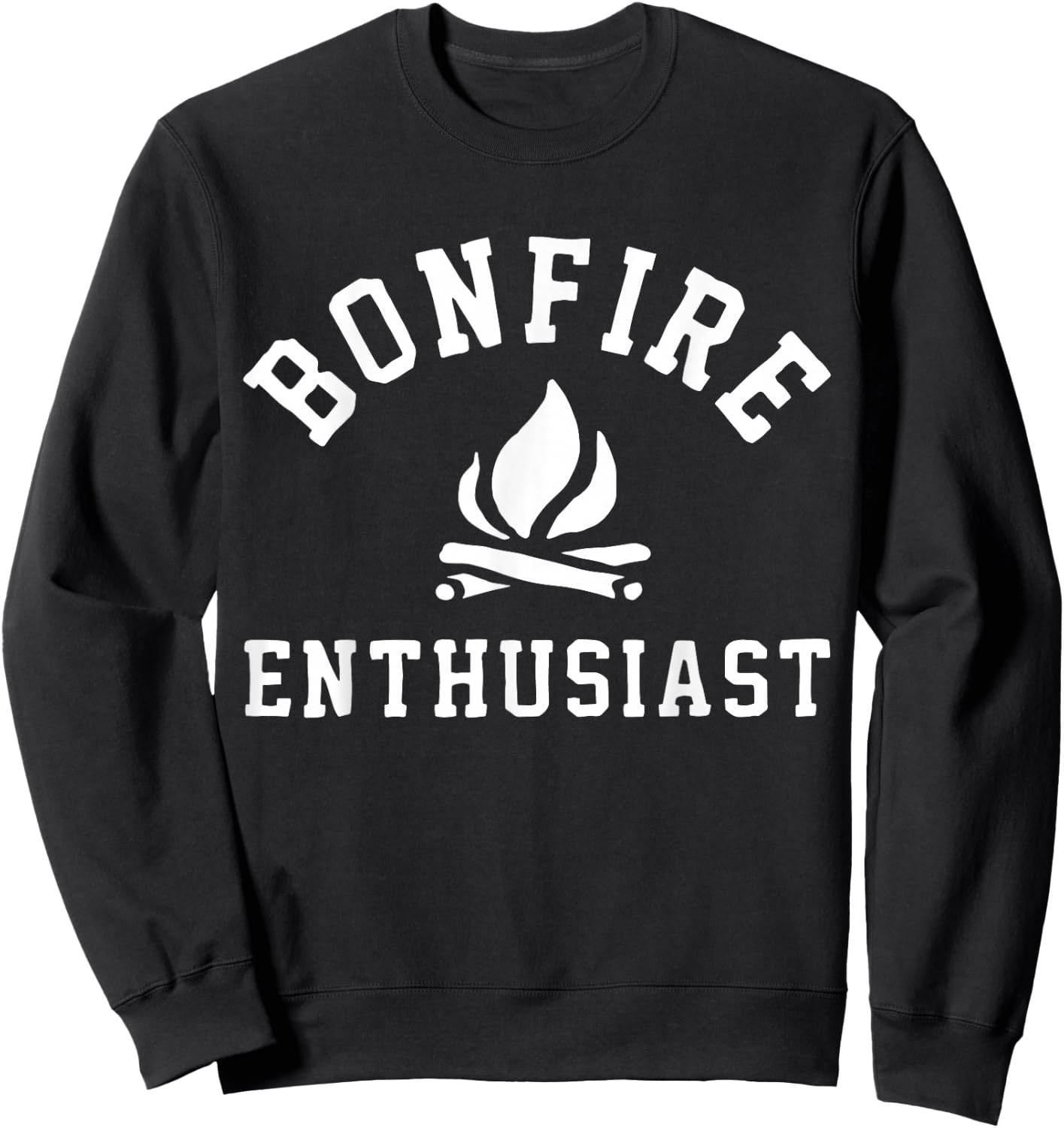 Bonfire Enthusiast Campfire Funny Camping Men Women Sweatshirt - Sweatshirt | Black
