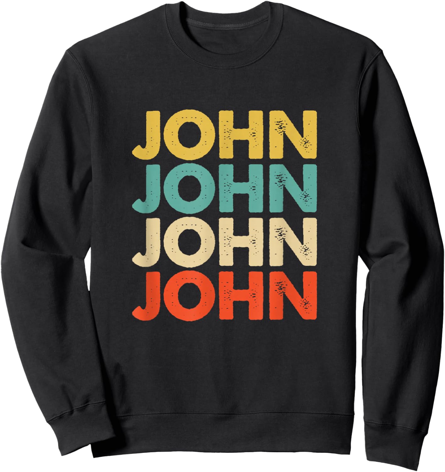 John Name Sweatshirt - Sweatshirt | Black