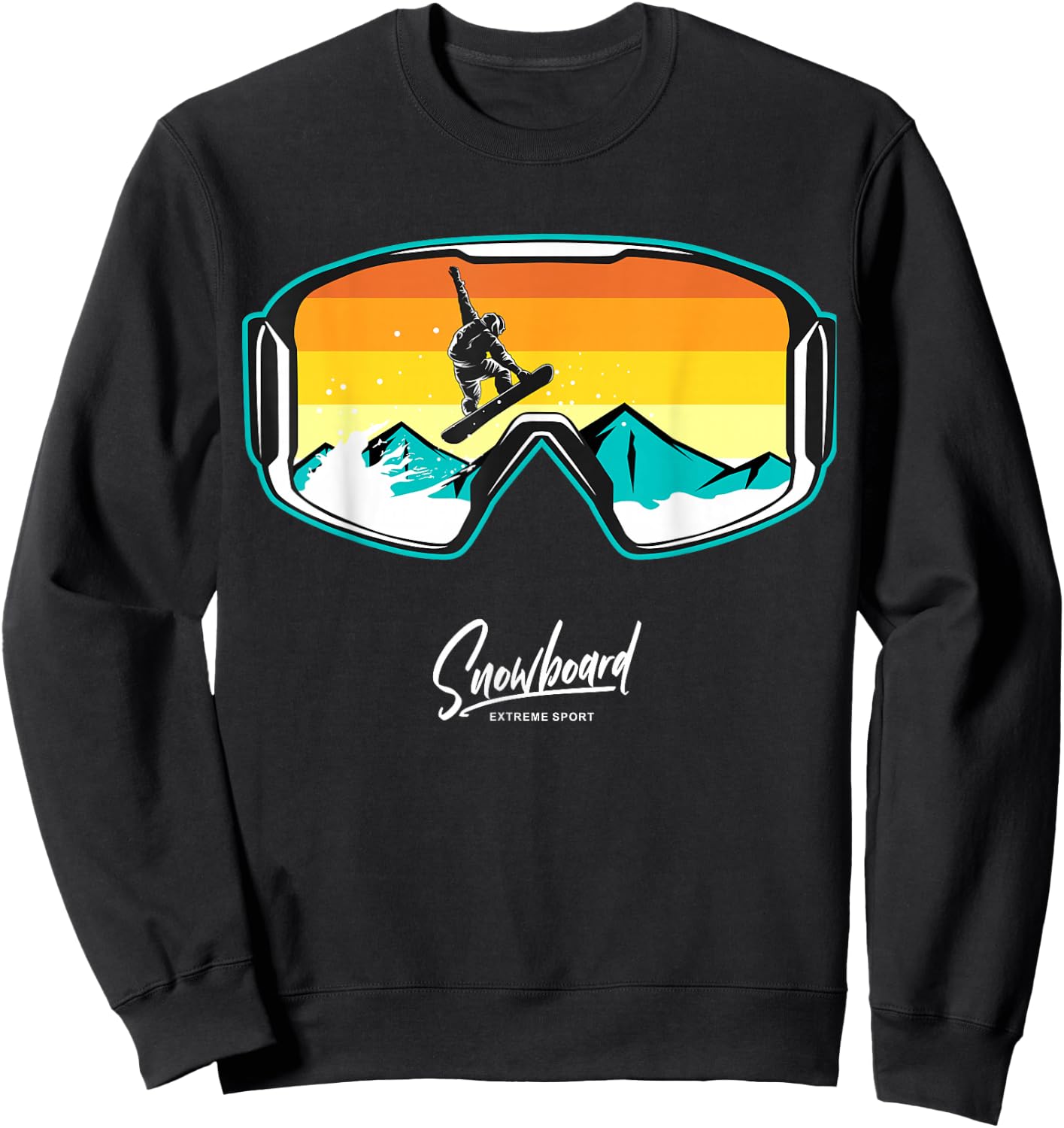 Snowboarder Snow Boarding Snowboarders Sweatshirt - Sweatshirt | Black