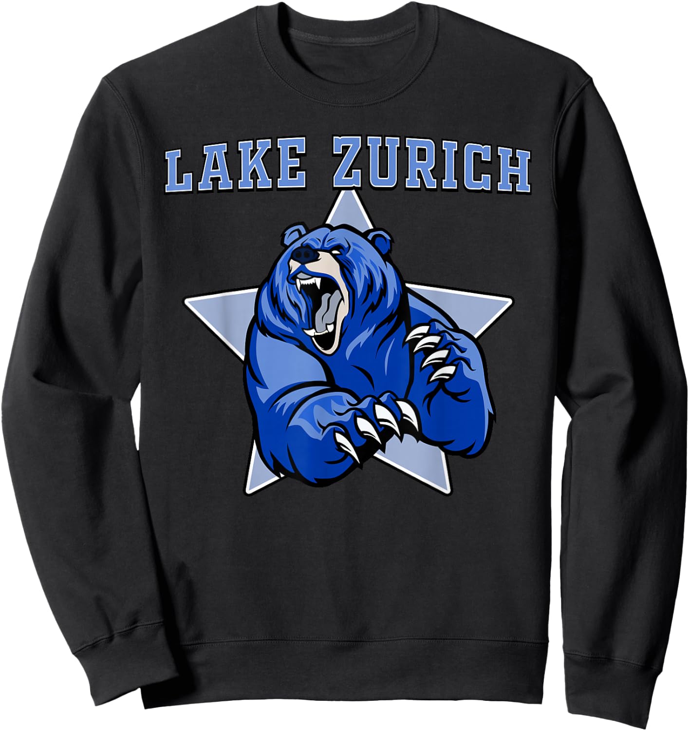 Lake Zurich Bears High School Team Spirit Sweatshirt - Sweatshirt | Black