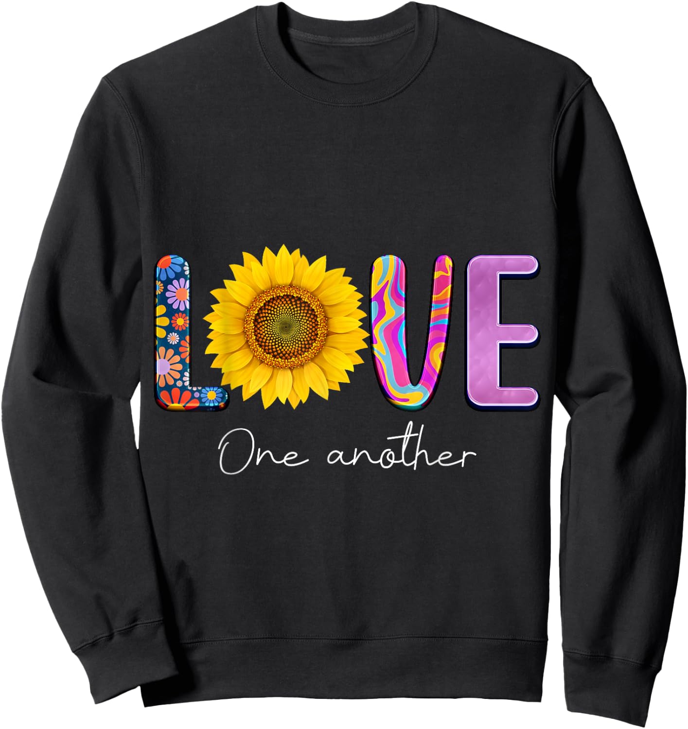 Love One Another Sweatshirt - Sweatshirt | Black