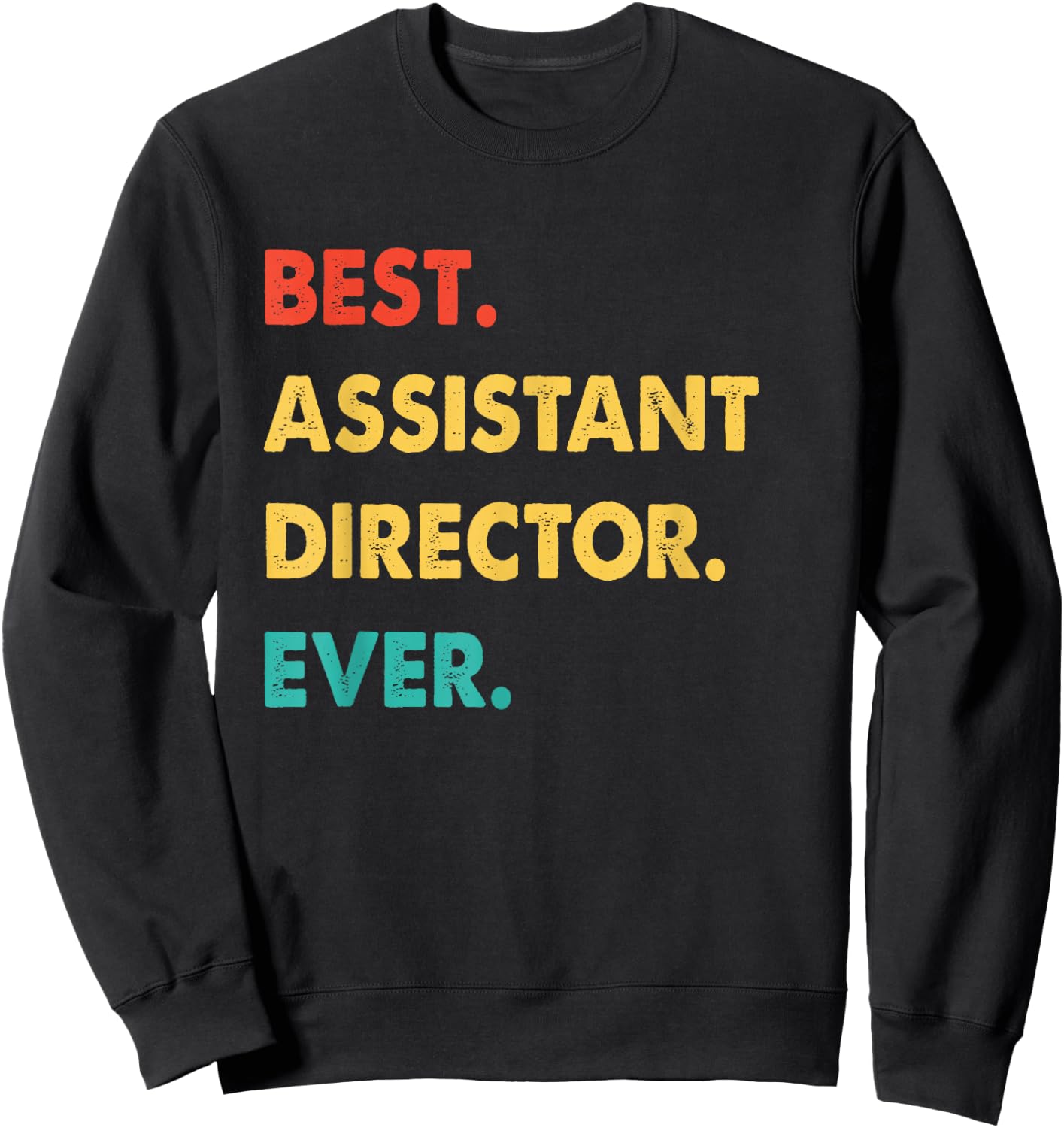 Assistant Director Retro Best Assistant Director Ever Sweatshirt - Sweatshirt | Black
