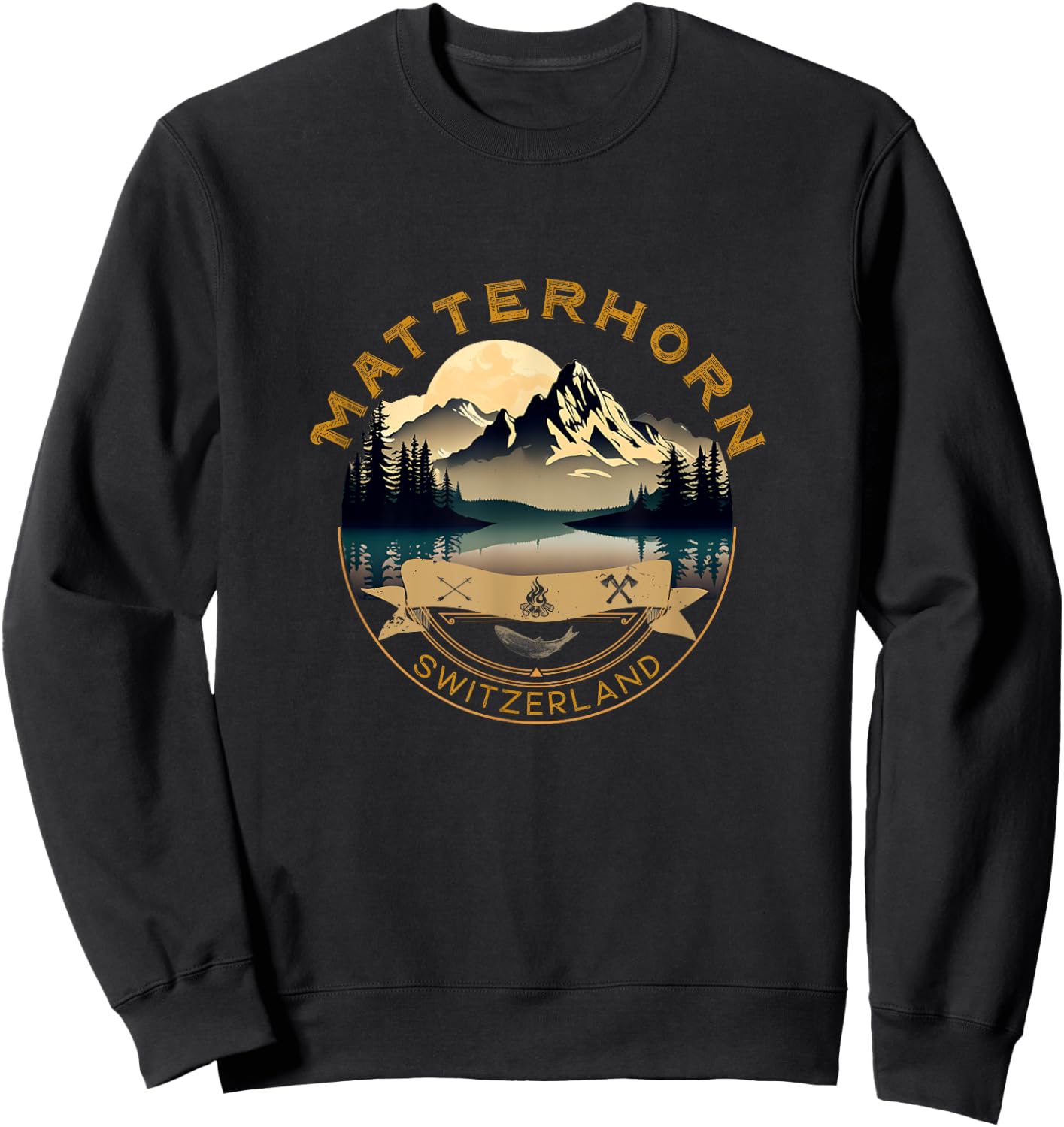 Matterhorn Vacation Apparel - Matterhorn Souvenir Sweatshirt - Sweatshirt | Black