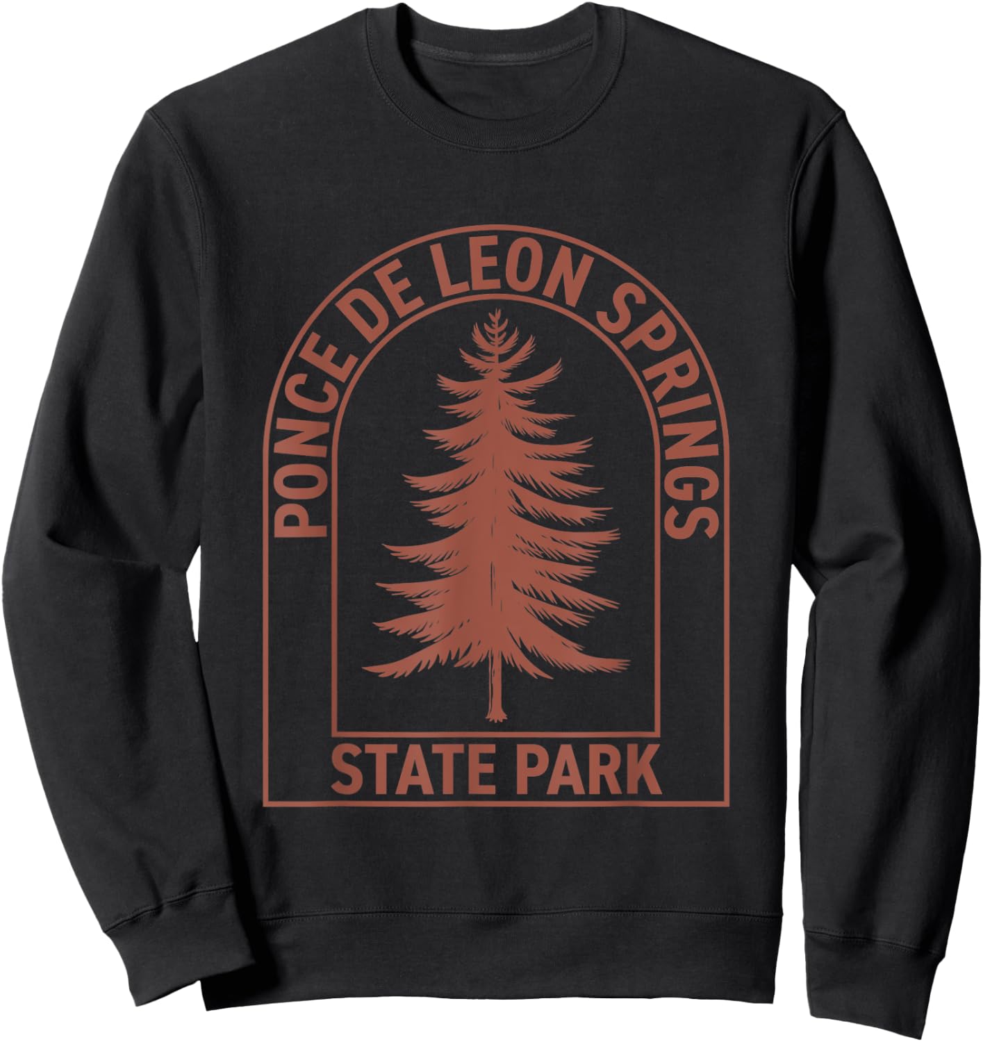 Ponce De Leon Springs State Park Florida Vintage Tree Sweatshirt - Sweatshirt | Black