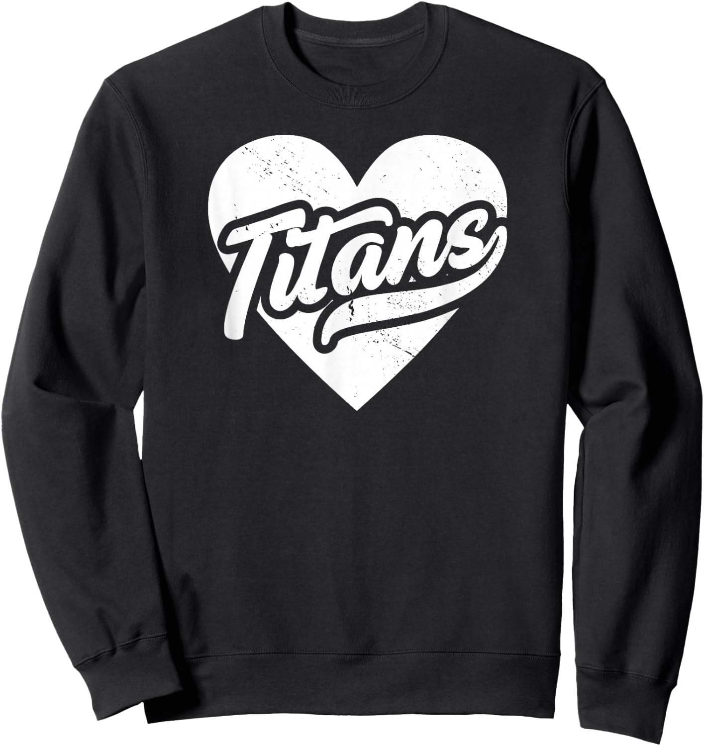 Vintage Titans School Spirit Go Titans Love Sweatshirt - Sweatshirt | Black