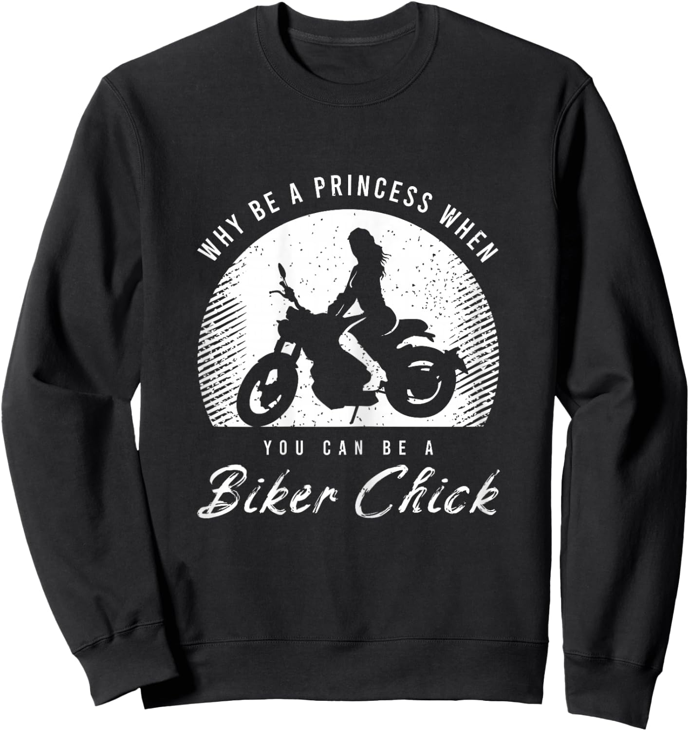 Funny biker saying for a lover of the motorcycle Sweatshirt - Sweatshirt | Black