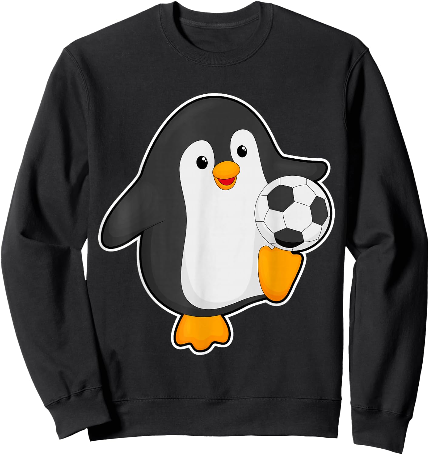 Penguin Soccer player Soccer Sports Sweatshirt - Sweatshirt | Black