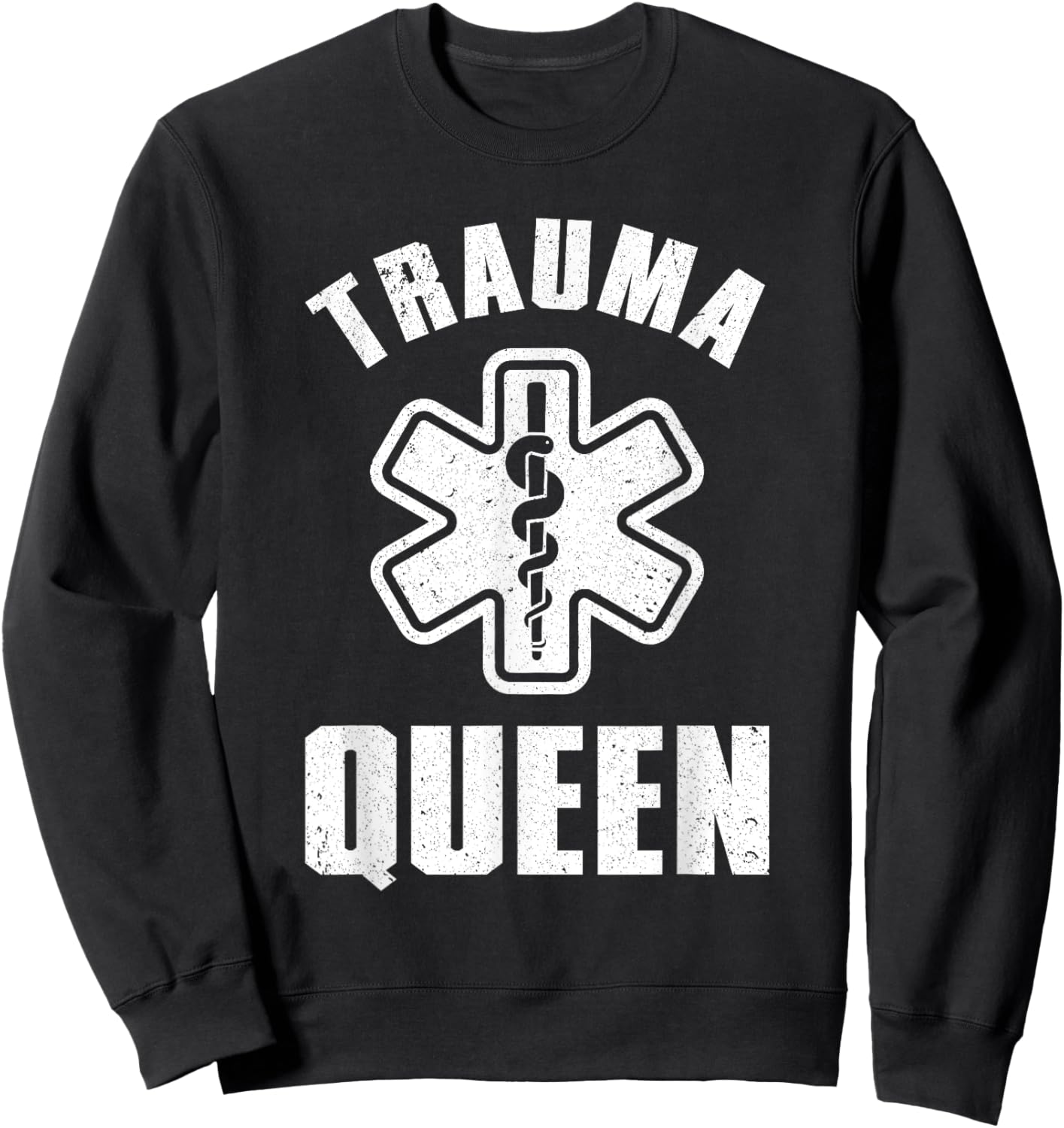 Funny Paramedic Design Girls EMT Trauma Paramedic Sweatshirt - Sweatshirt | Black