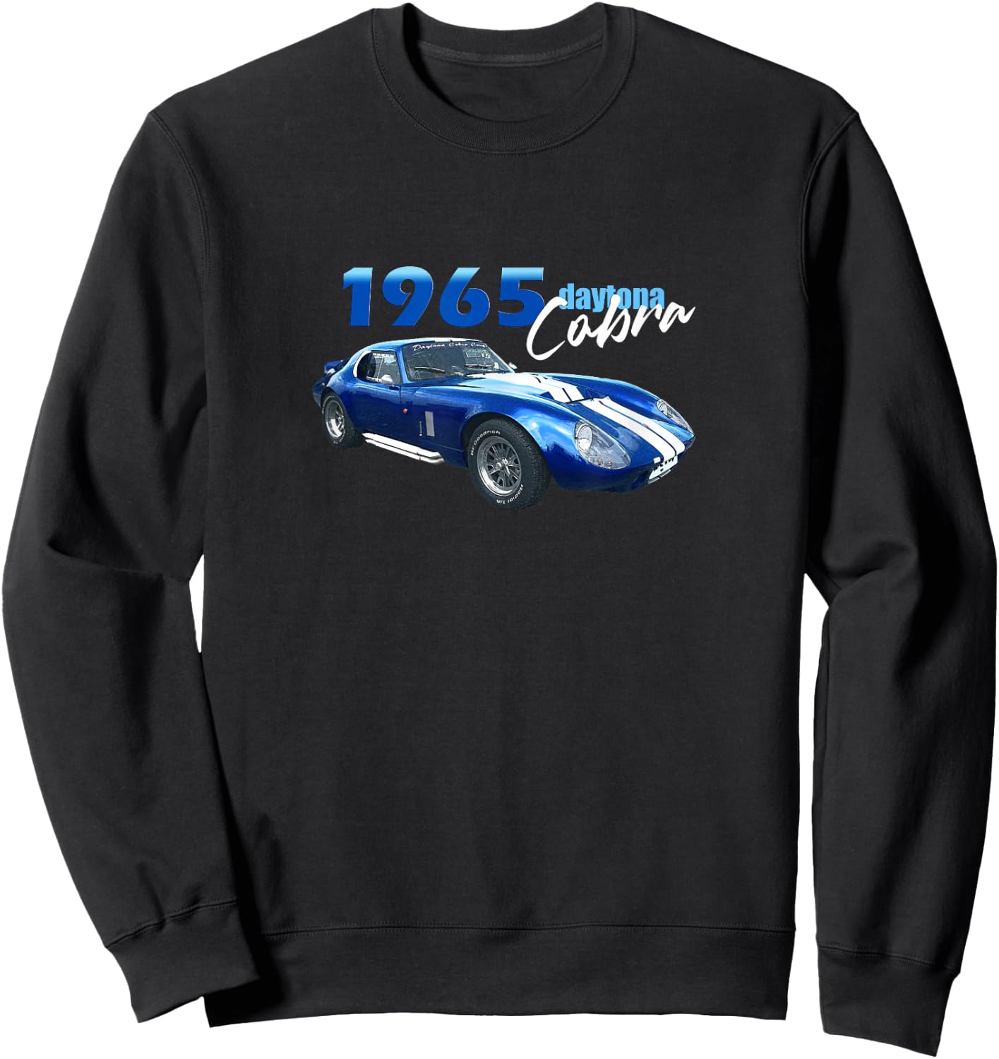 Classic Cars, Sport Cars,1965 Cobra, Racing, 1960's Daytona Sweatshirt - Sweatshirt | Black