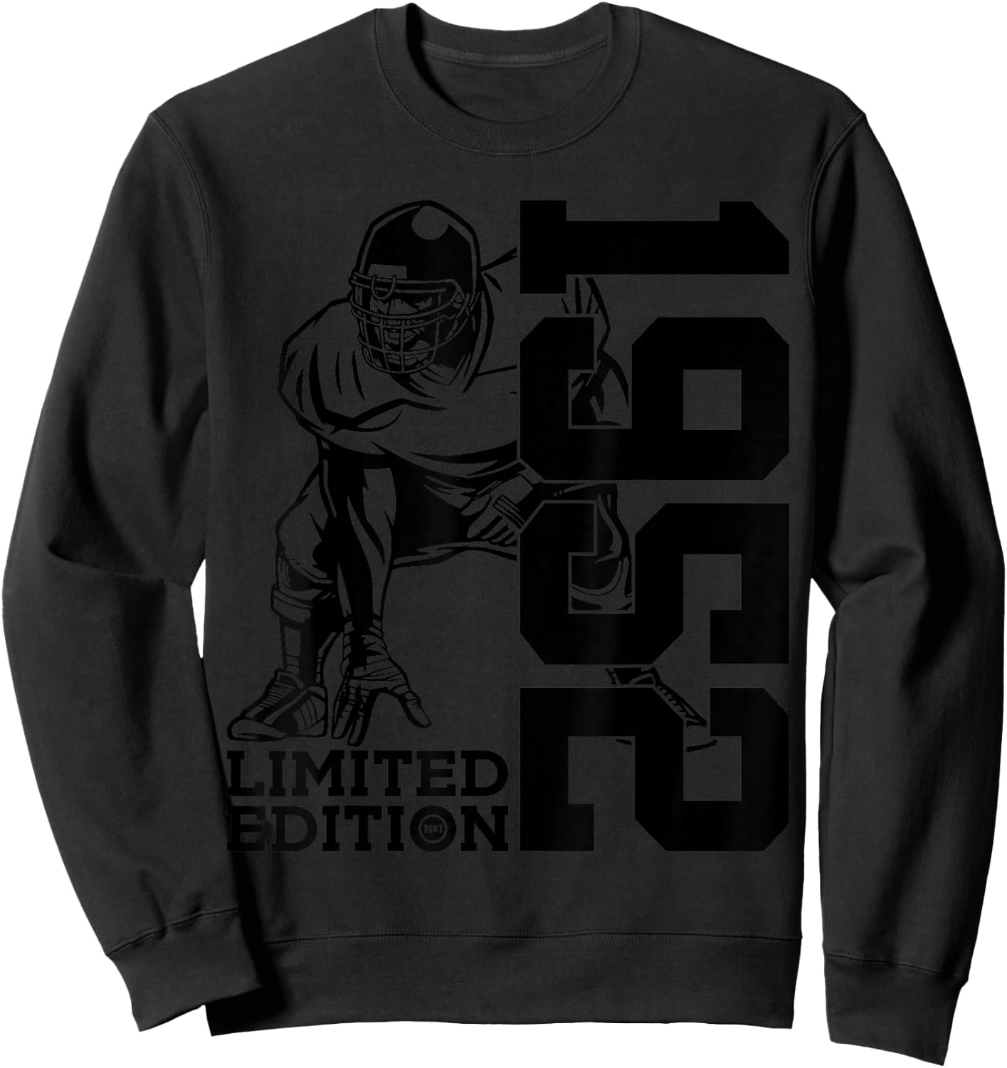 74th BIRTHDAY FOOTBALL LIMITED EDITION 1952 FOOTBALL Sweatshirt - Sweatshirt | Black