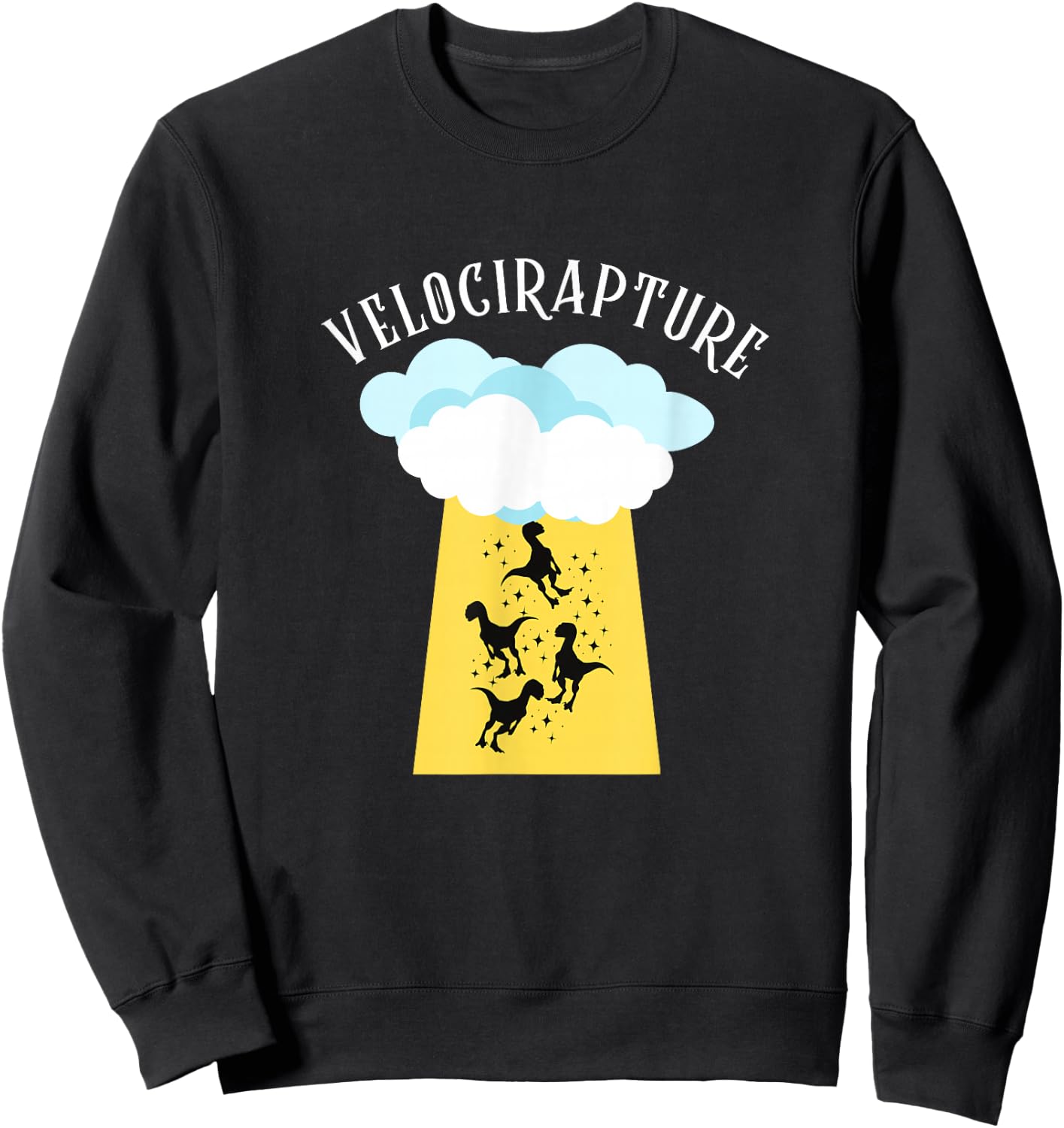 Velocirapture - Funny Dinosaur Raptor Joke Sweatshirt - Sweatshirt | Black