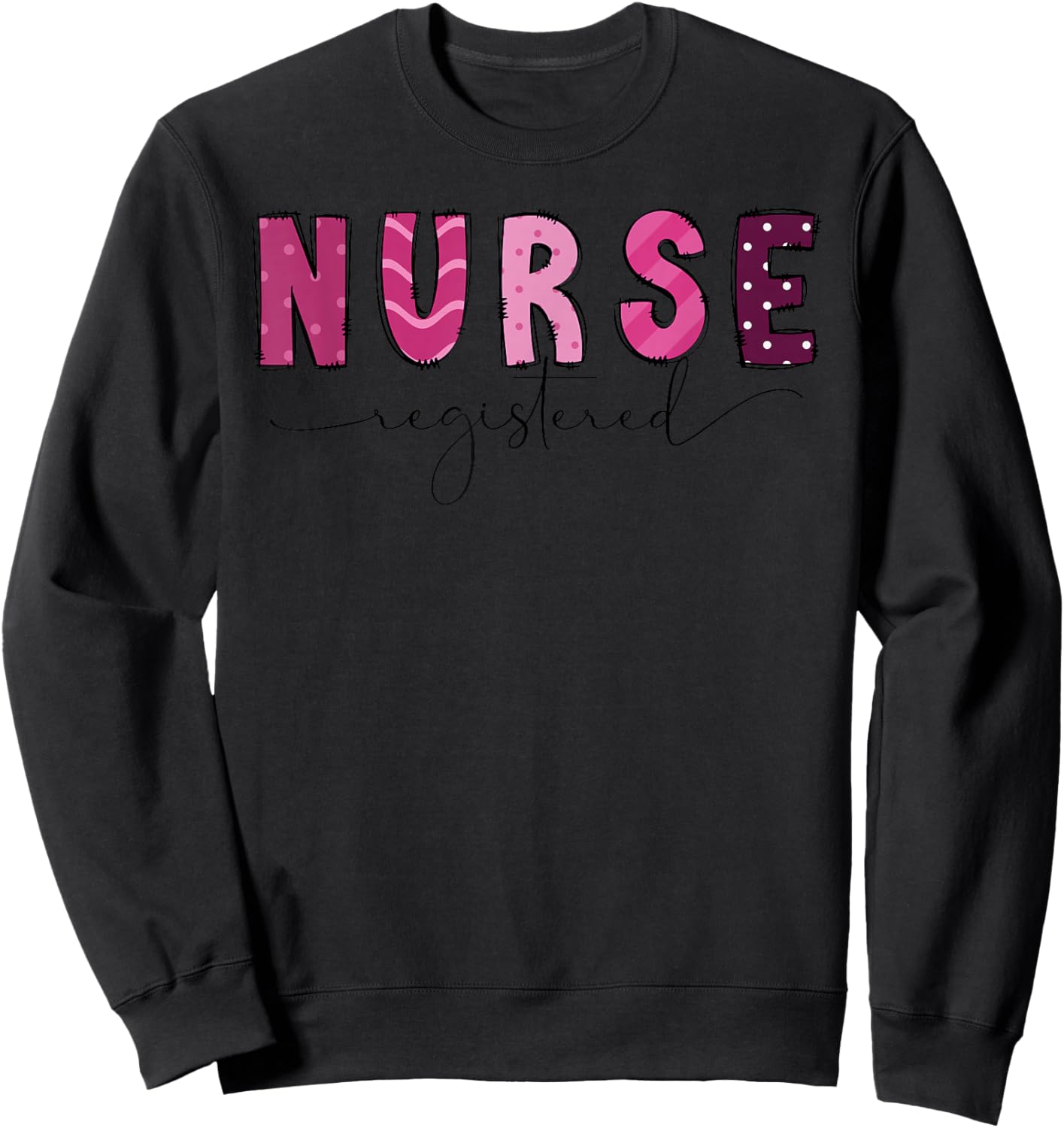 RN Nurse Registered Nurse Nursing School Women Sweatshirt - Sweatshirt | Black