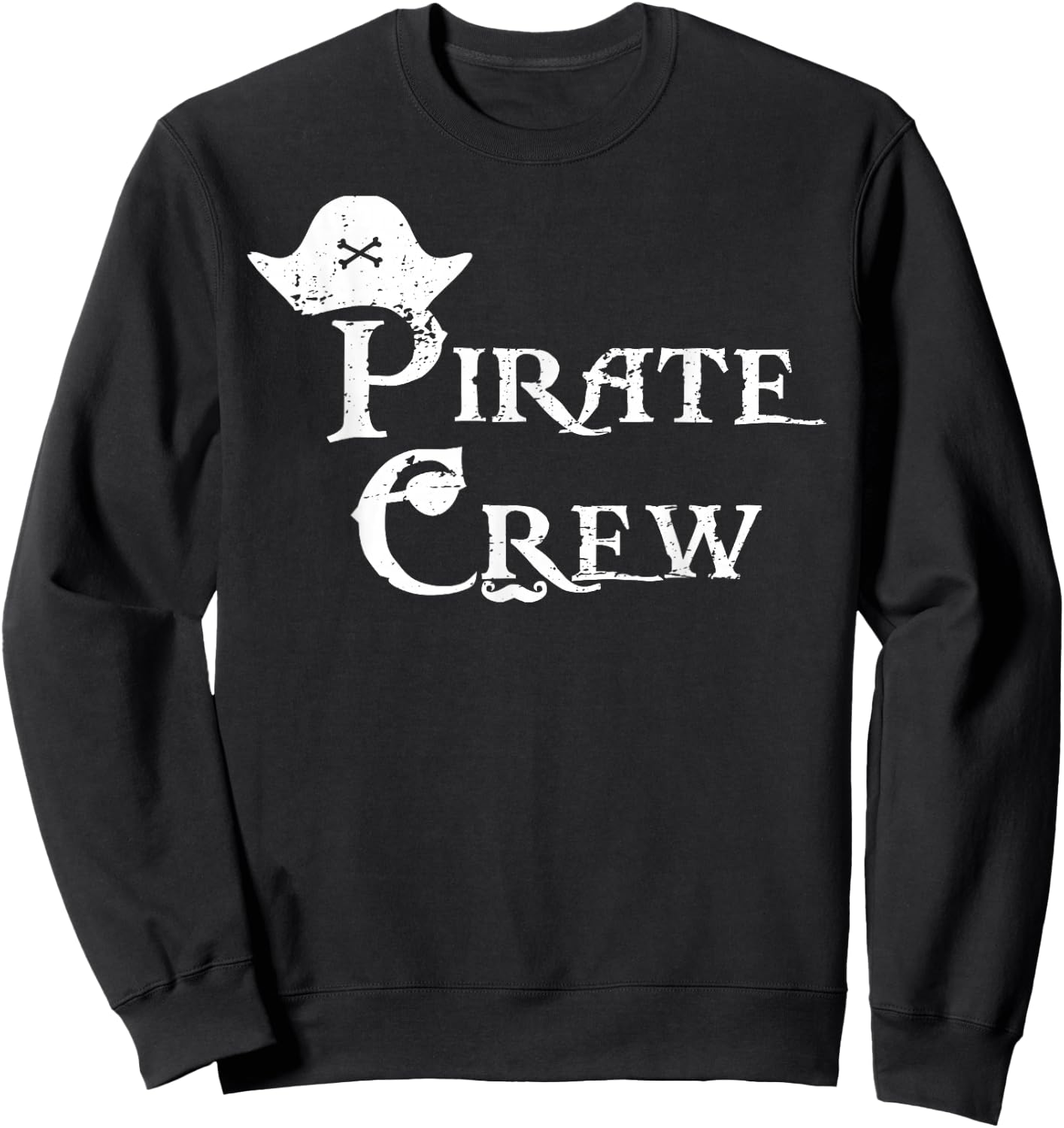 Pirate Crew Funny Halloween Costume Party Men Boys Sweatshirt - Sweatshirt | Black