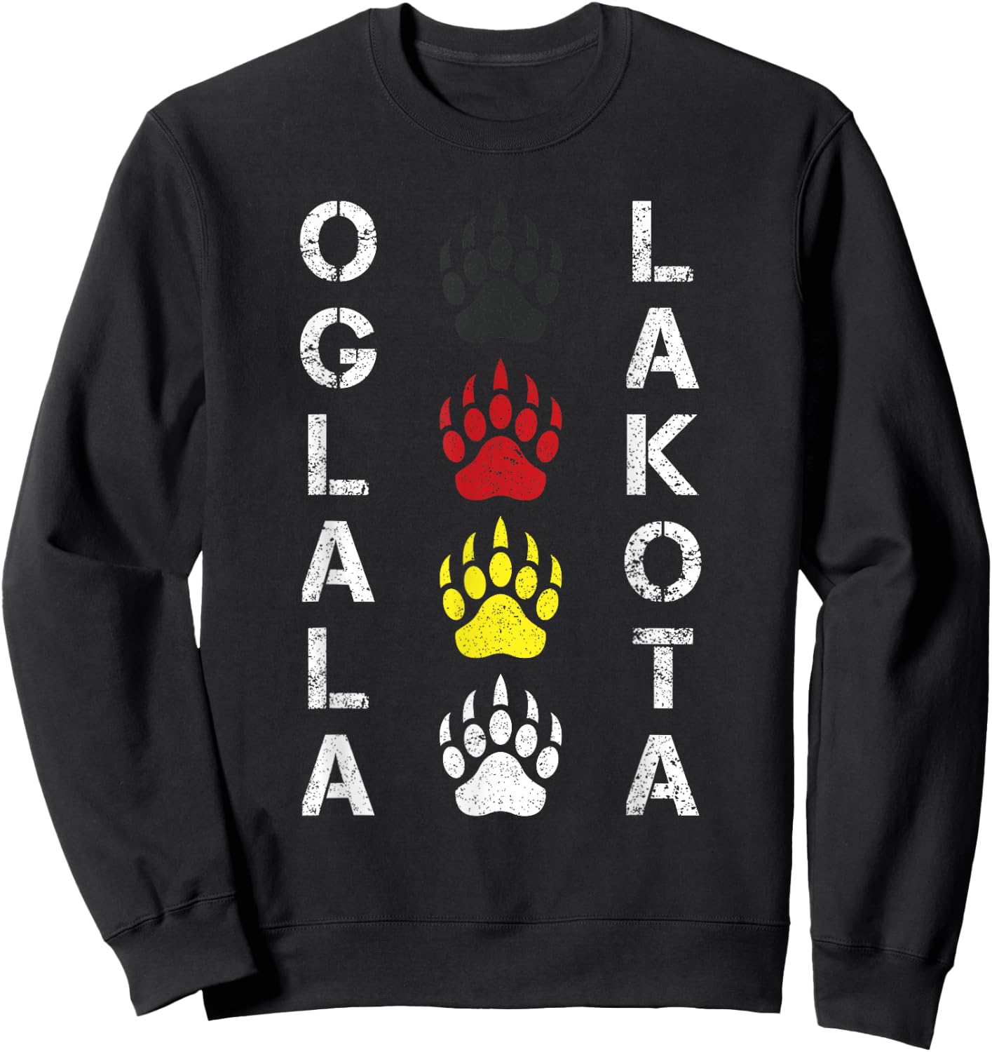 Oglala Lakota Sioux Native American Mountain Warrior Sweatshirt - Sweatshirt | Black
