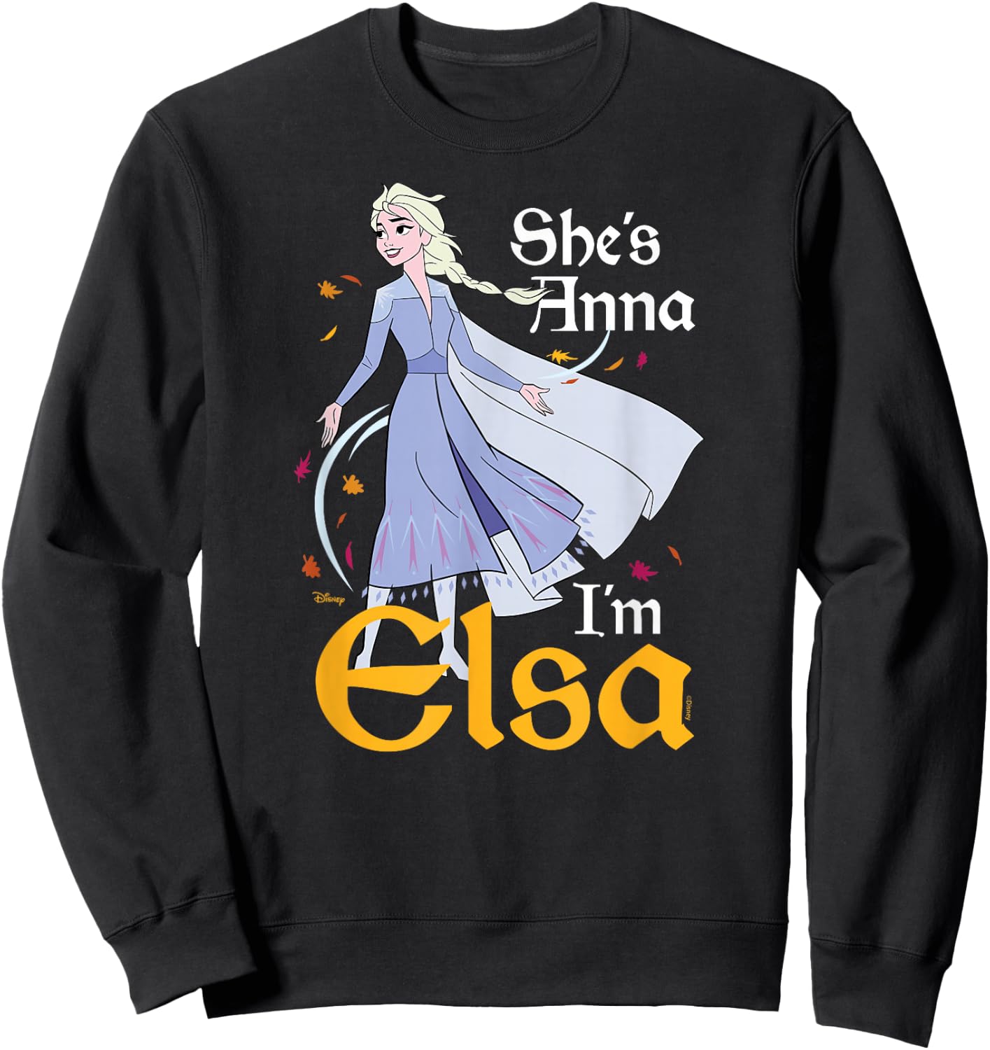 Frozen - She's Anna I'm Elsa Sweatshirt - Sweatshirt | Black