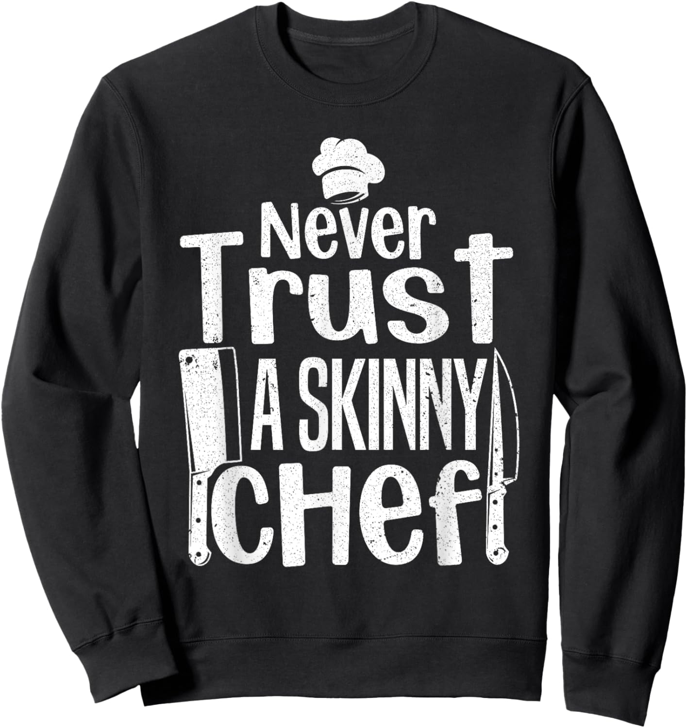 Funny Chef Design Women Culinary Chef Cook Cooking Sweatshirt - Sweatshirt | Black